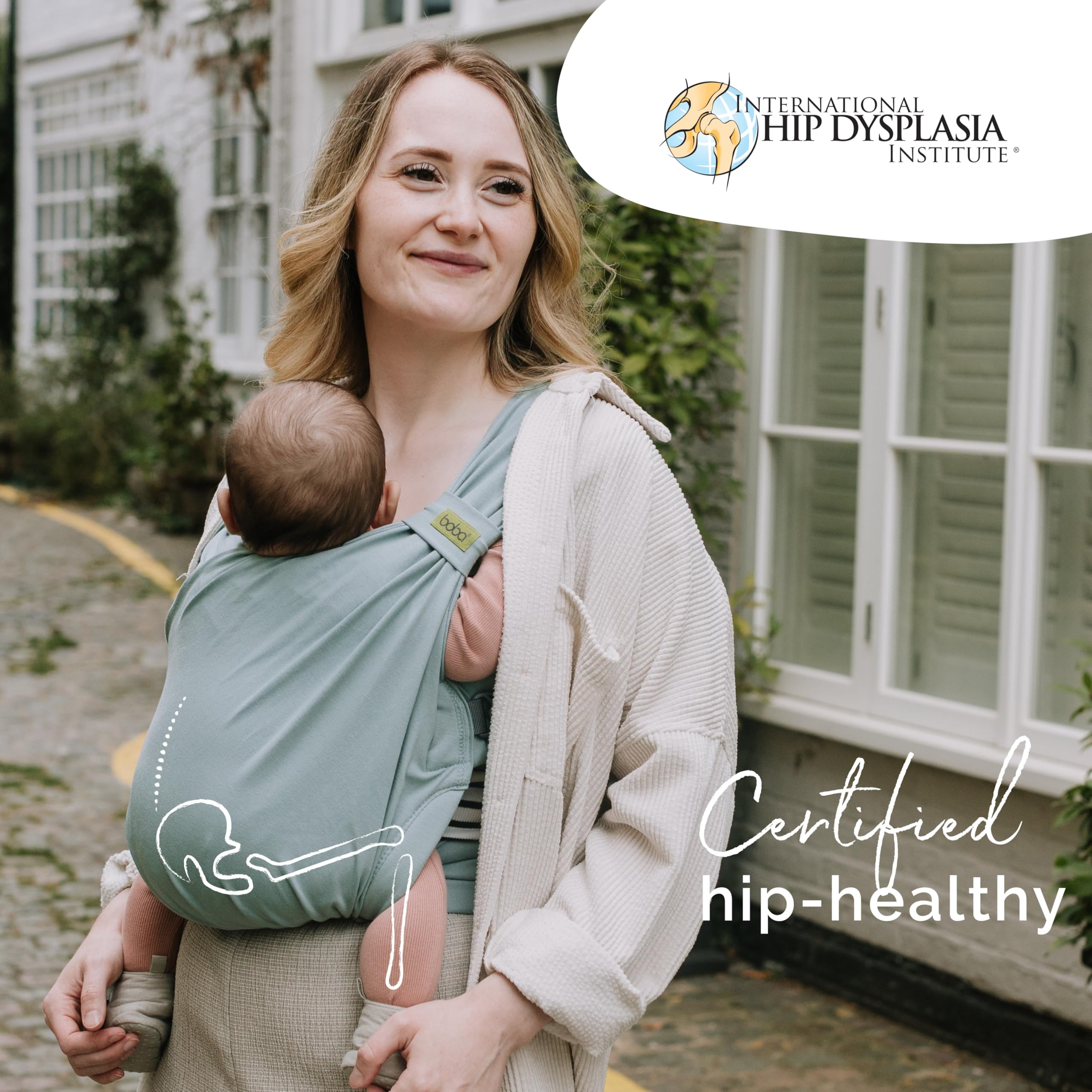 Boba Bliss Fascia Porta Bebe - Marsupio Neonato o Bambino 2 in 1 - Fascia Neonato Senza Nodi - Ideale per la Salute dei Fianchi - Marsupio Bambino Soffice ed Ergonomica - 3,2 a 16 Chili