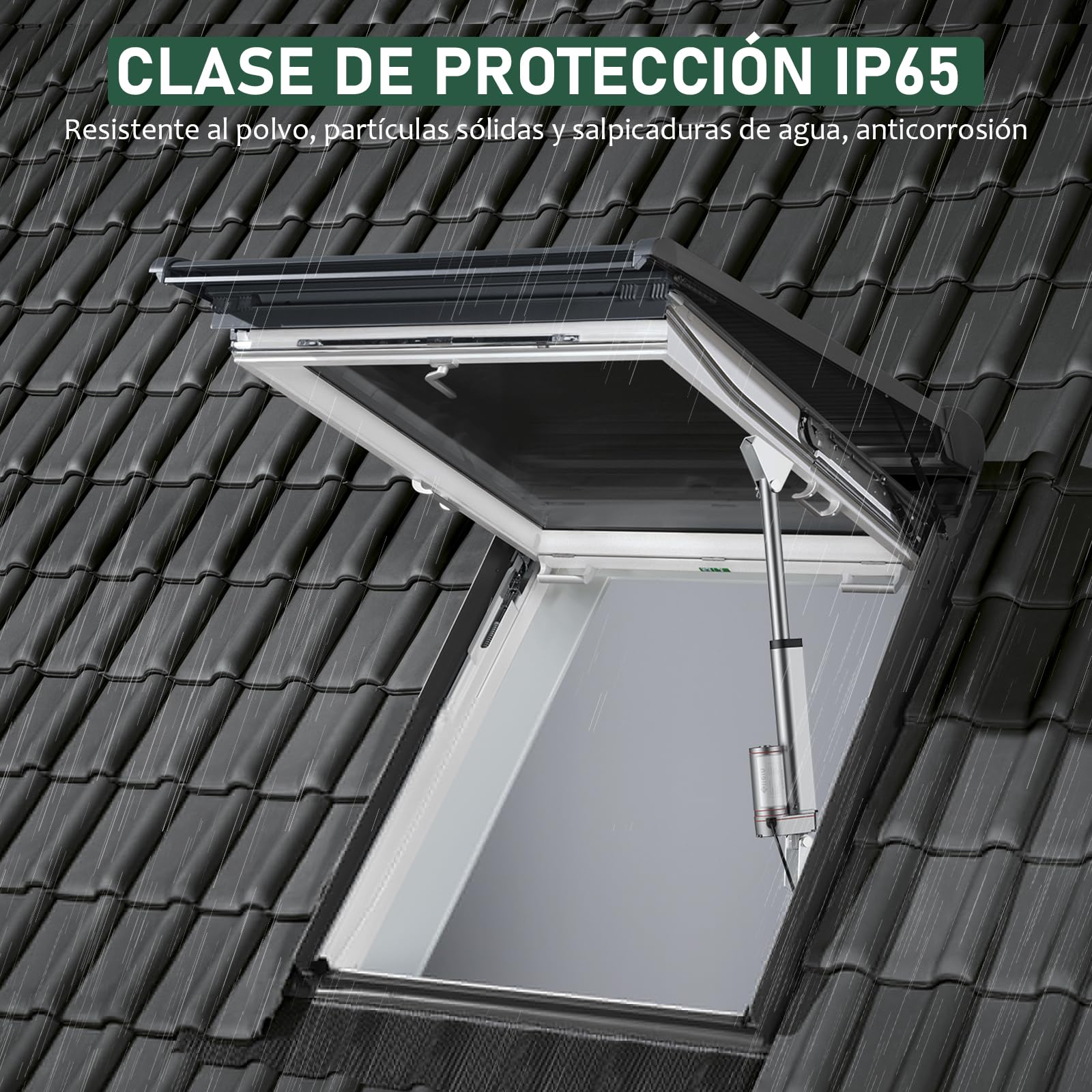 JiGiU Actuador Lineal 750N 150mm DC 12V 10mm/s IP65 Heavy Duty para Coche RV Puerta Eléctrica