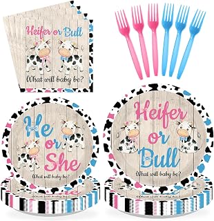 Greencian Store Cow Gender Reveal Decorations