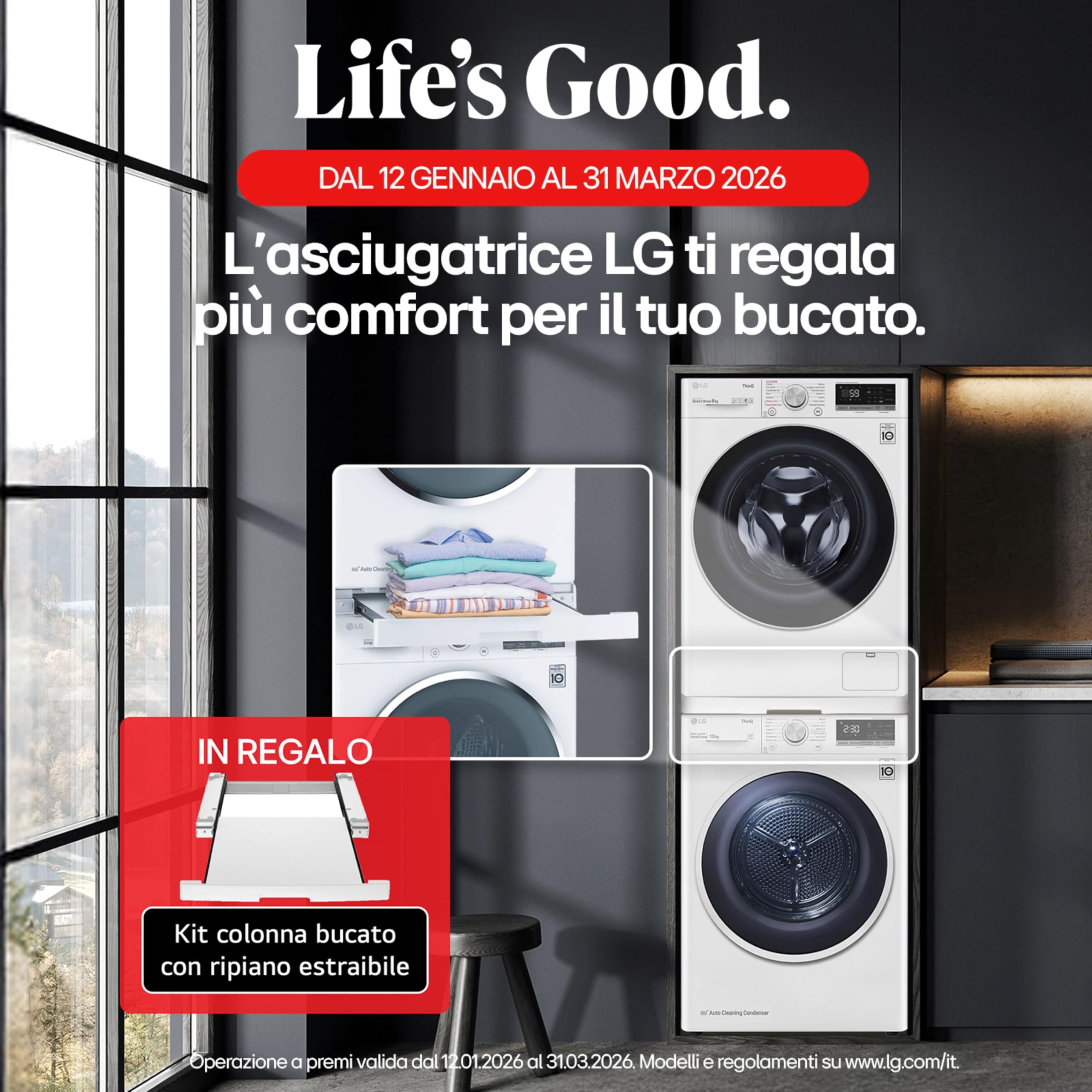 LG RNX5009TWBB Asciugatrice Intelligente AI Dry 9 kg ClasseB - 4