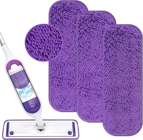 Miniatura 1 de Almohadillas de repuesto reutilizables para mopa eléctrica Swiffer Power Mop Kit de iniciación  Recambios de almohadillas Swifter Powermop  Recambio