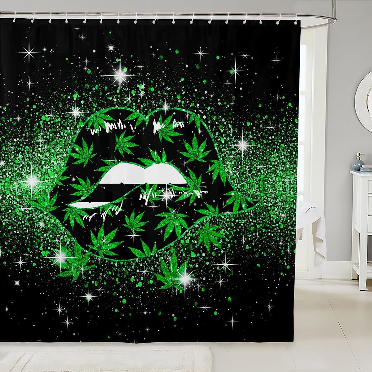 Homewish Pink Axolotl Shower Curtain Rose Butterfly Bathroom Shower Liner for Kids Adult Kawaii Axolotl Waterproof Curtains Room Decor 72 x 72 Inch image 4