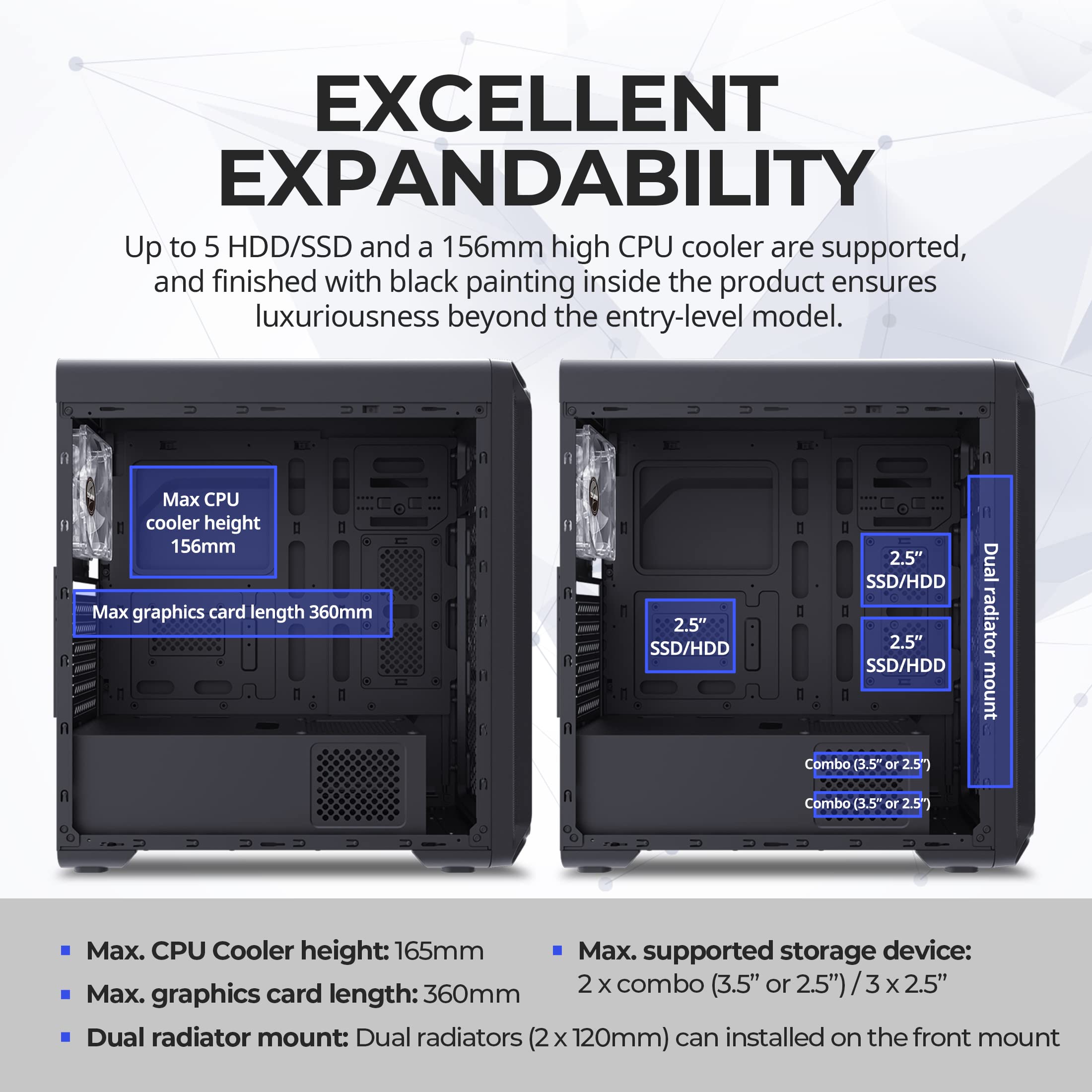 Amazon | ZALMAN ザルマン I3 ミドルタワー型PCケース スモーク