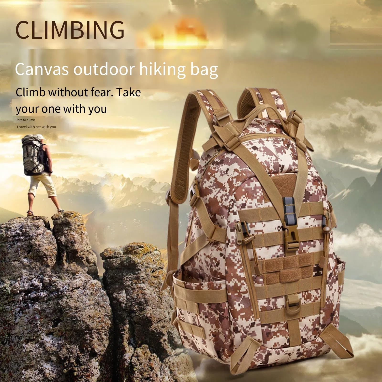 AXVWCTB Hiking Backpack,Fishing Sling Tackle Storage Bag-Lightweight Sling Fishing Backpack-Tool Bag for Fishing Hunting,Hiking Backpack for Backpacking,Cycling and Biking