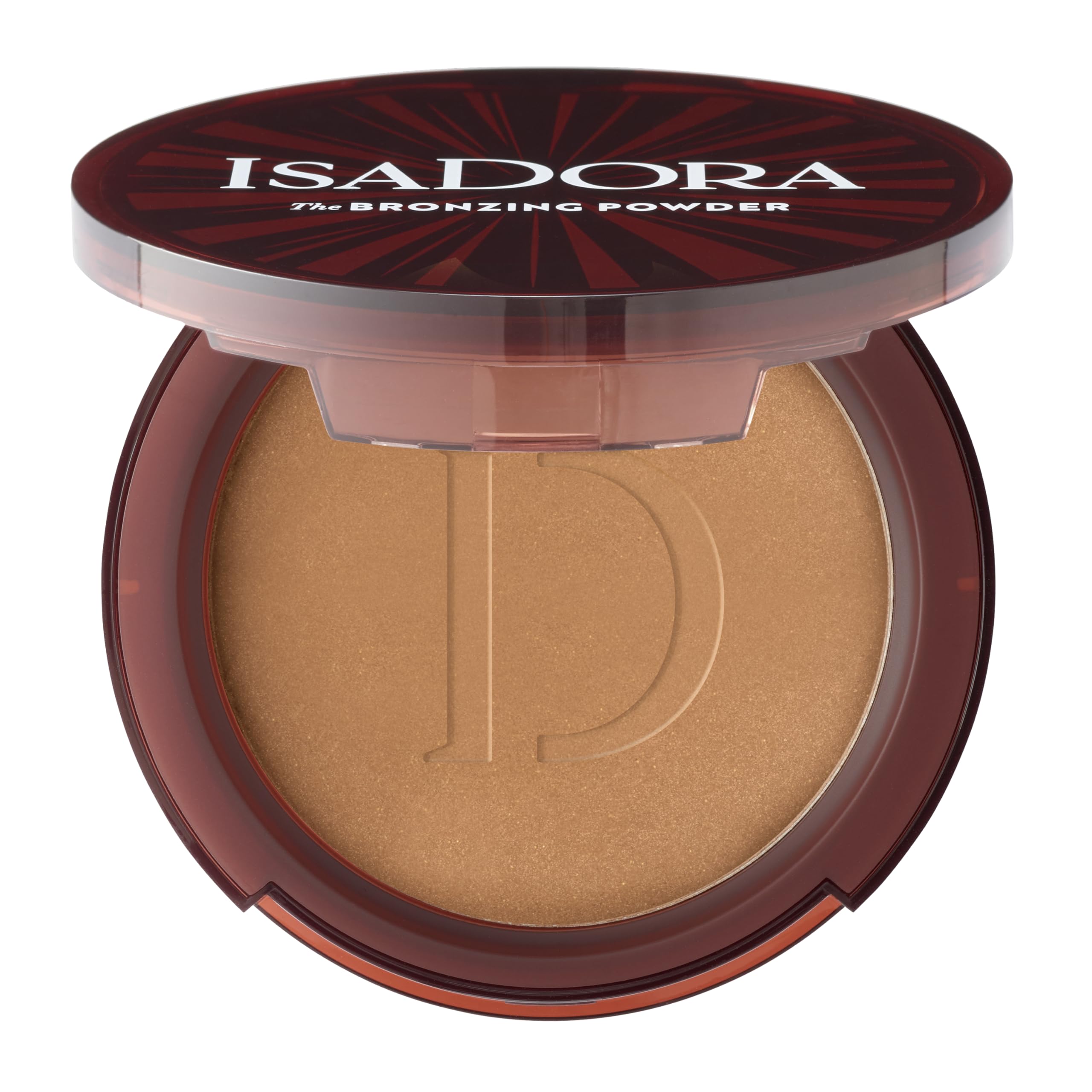 IsaDora The Bronzing Powder - gepresstes Bronzer-Puder für einen natürlich sonnengeküssten Teint mit einer aufbaubaren Formel zum Contouring – Veganes Make-up, tierversuchsfrei (46 Golden Tan)