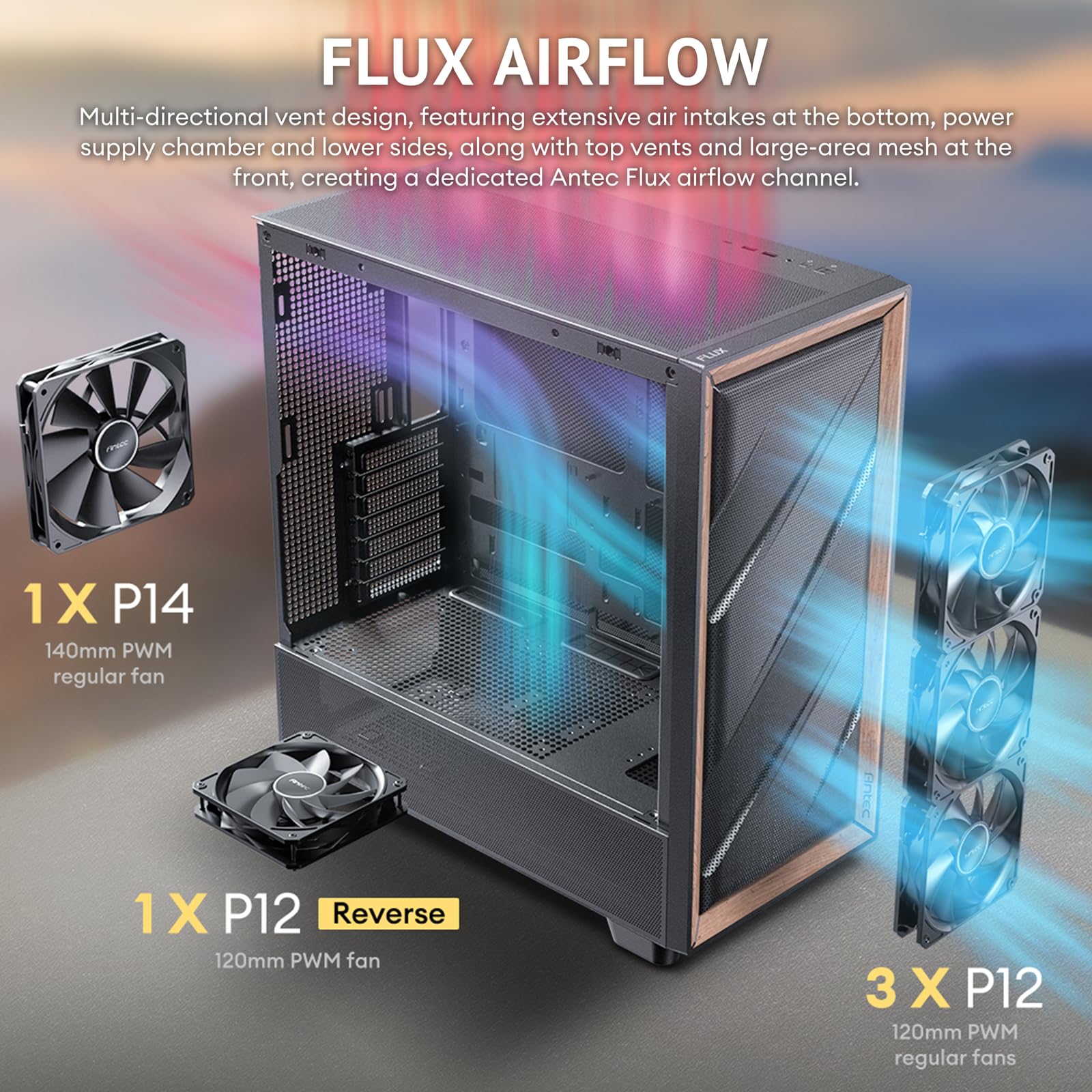 Antec GEH Flux SE Midi Tower schwarz Retail