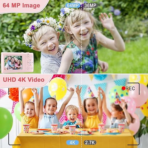 Miniatura 2 de Cámara digital FHD 1080P Cámara digital de apuntar y disparar con zoom de 18X antivibración, cámara compacta de 48 MP para vlogging pequeña para
