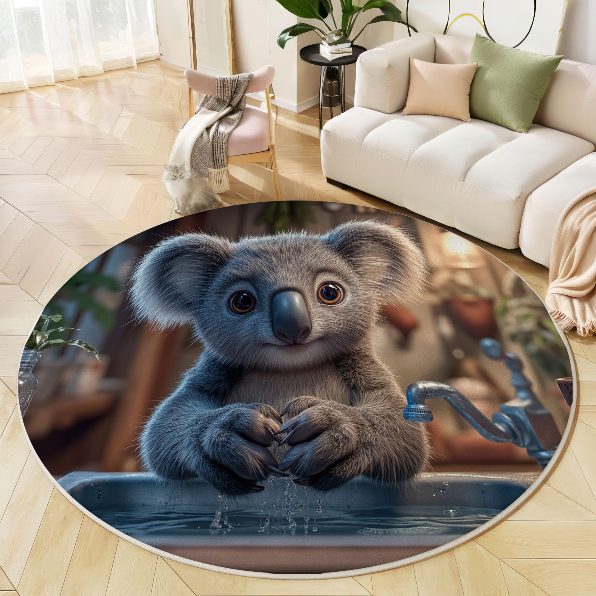Tapis koala lavable 180 cm antidérapant pour en finir avec la poussière