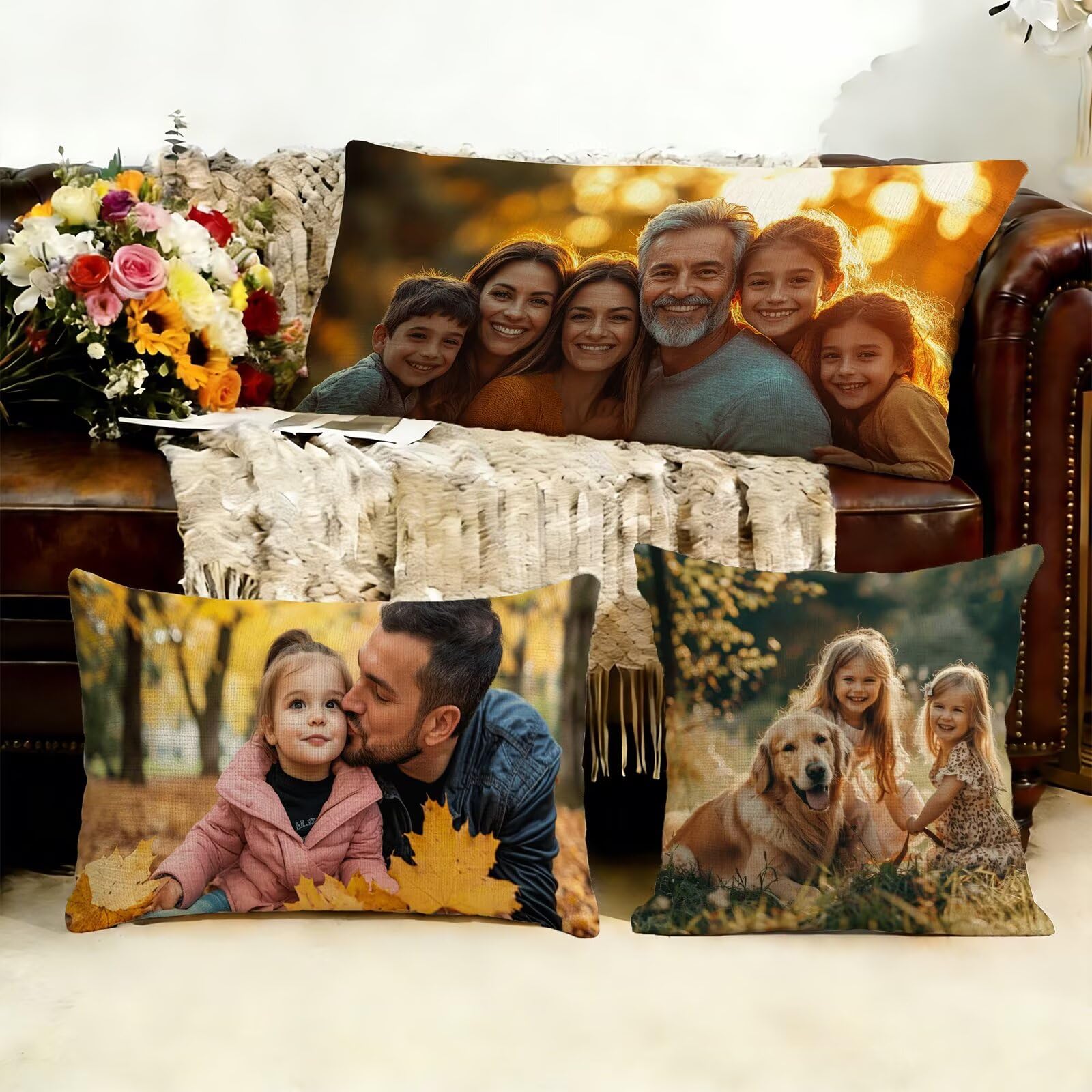 Cojin Personalizado Foto a Doble Cara 60x180cm - Cojines Exterior,Funda de Almohada Impermeable - Regalo Original para San Valentín y Aniversario Parejas para Cama Sofa Terraza Salon Jardin J1-289