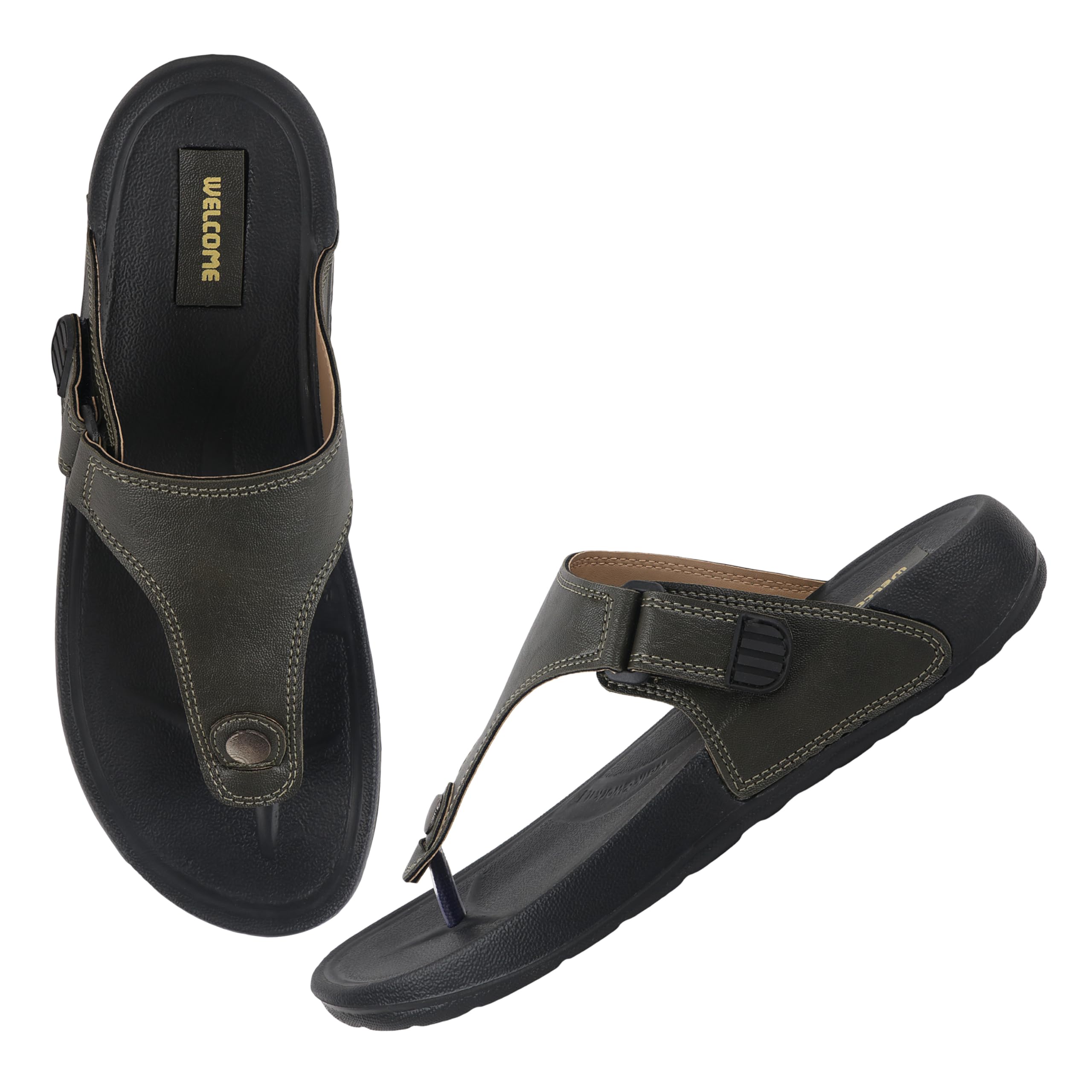 GLF 21 Men's Slippers/FlipFlops Lightweight Super Flexible Arch Support Durable Anti Skid & Stylish Dailywear Slippers/FlipFlops for Men