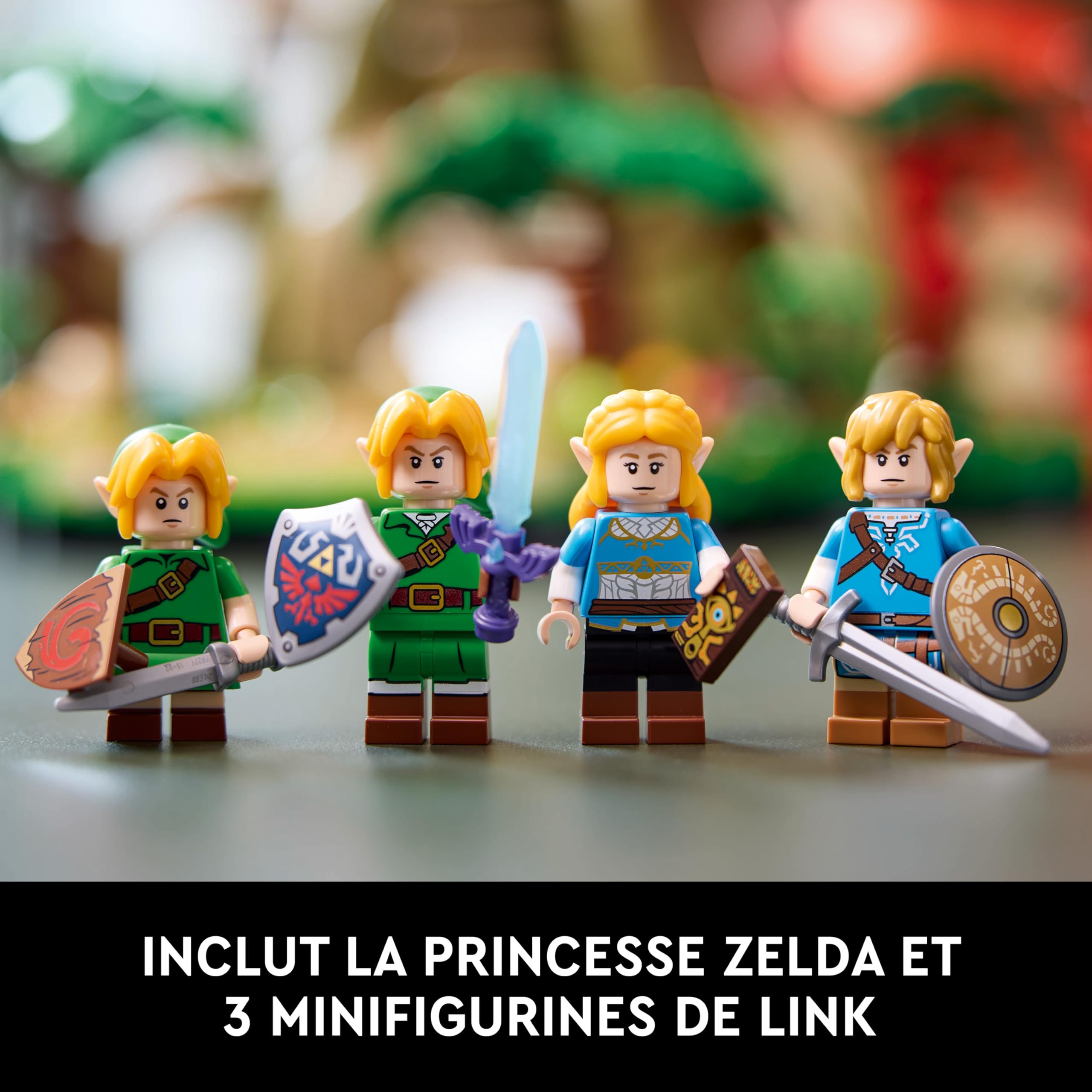 LEGO The Legend of Zelda Vénérable Arbre Mojo 2-en-1 - Kit de décoration Collector - Princesse Zelda & 3 minifigurines de Link - Set de Construction pour Adulte - Cadeau pour Fans de Jeux vidéo 77092