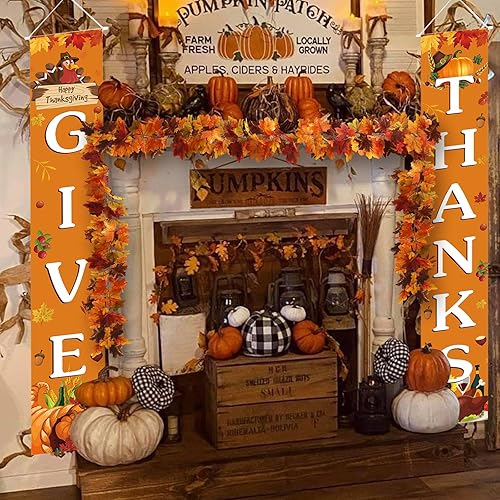 Miniatura 6 de Paquete de 5 guirnaldas de hojas de arce de otoño, 30 pies, guirnalda artificial de otoño de hojas de arce de Acción de Gracias, decoración de mesa