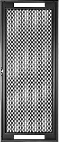 Miniatura 9 de Sound Town Estante de acero universal 8U, con ruedas de bloqueo de 3 pulgadas, paneles laterales ventilados para audio video, servidor y equipo de