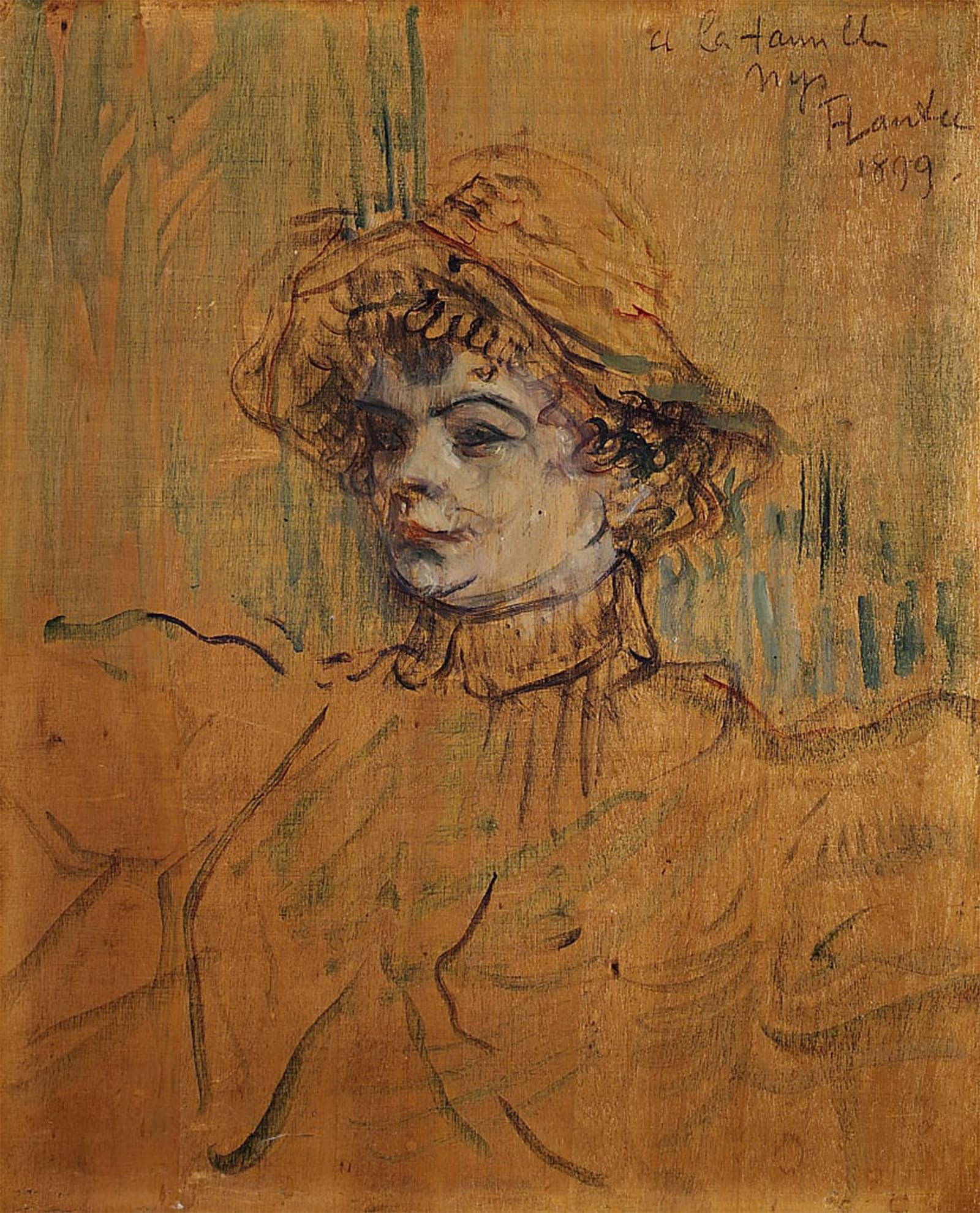 ARTXLXXBN Famous Print Painting Colorful Art Print Mademoiselle Nys by Henri De Toulouse Lautrec Canvas Art Decorations for Home Decor 60x90cm