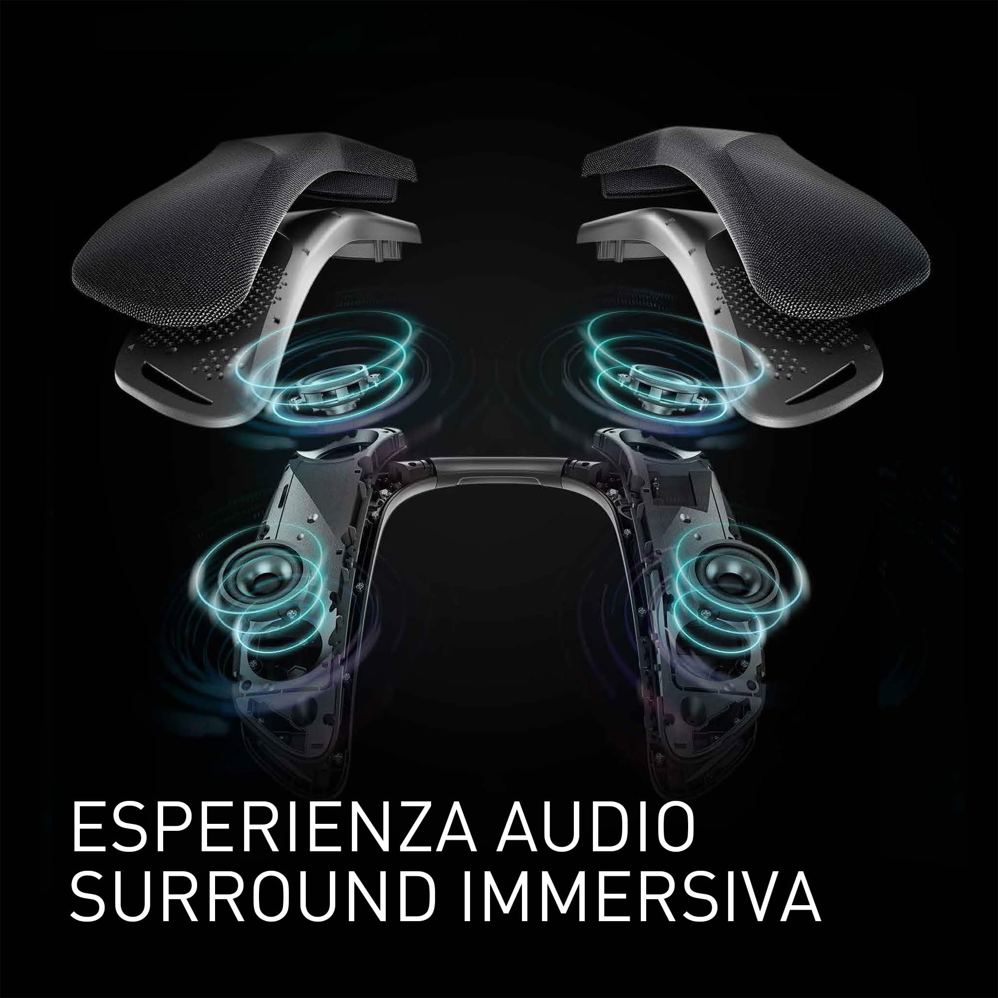 Panasonic SC-GNW30 Altoparlante da collo, Home Cinema, Sistema audio surround personale, microfono integrato, HDMI 2.1, USB, Bluetooth, compatibile con TV, PC, macOS, PS4/PS5/Switch/Xbox