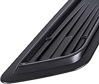 Vista 4 de KUAFU Cubiertas de ventilación para capó, panel decorativo de entrada de aire, 2 piezas, color negro, compatible con Chevy Camaro 1LT 2LT RS