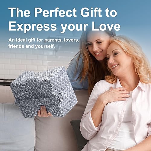 Miniatura 8 de Almohada de rodilla para dormir de lado, almohada de piernas para ciática, espalda, caderas, rodillas, alivio del dolor en las articulaciones,