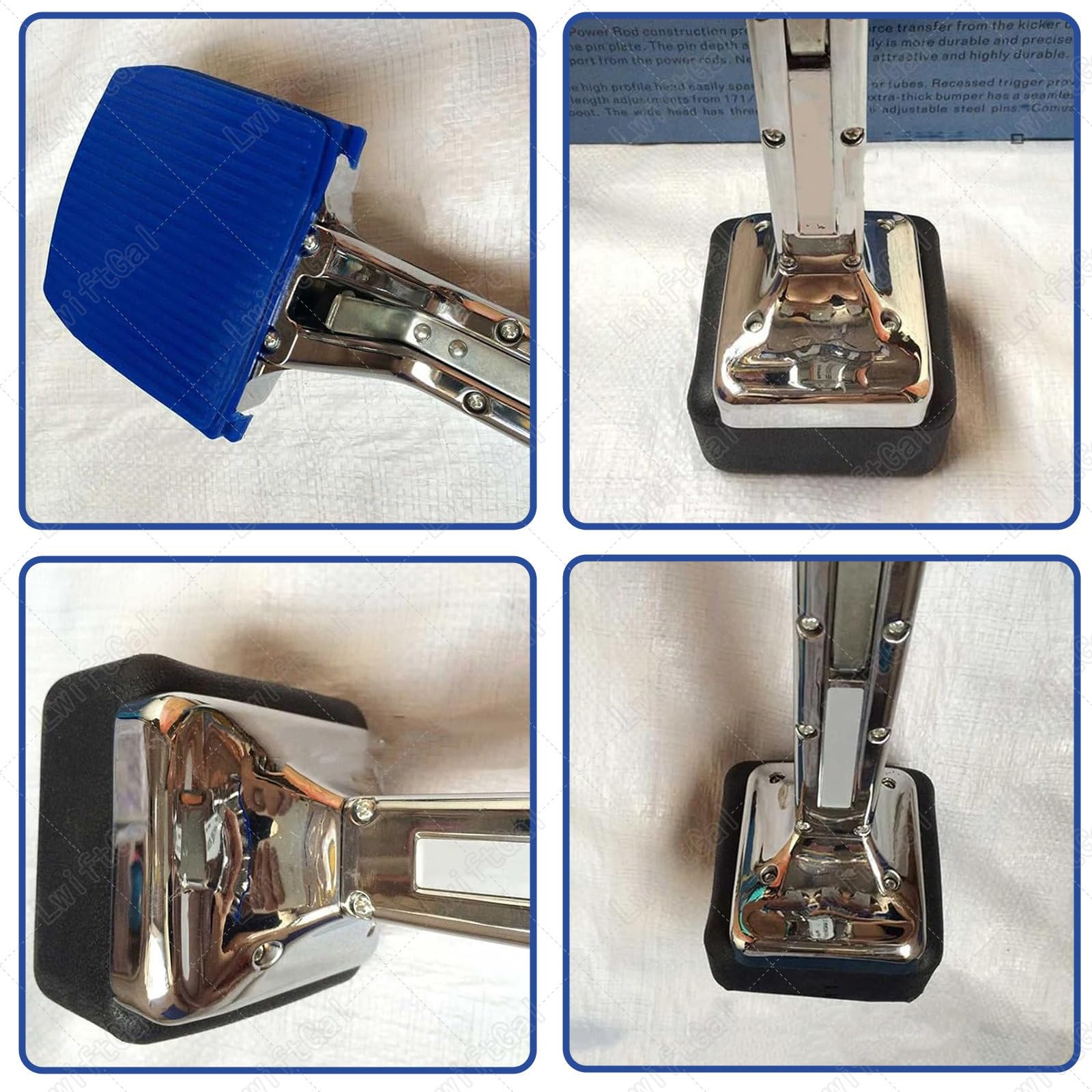 Attrezzo per moquette con kicker imbottito e pinze per installazione professionale e domestica, set di accessori ergonomici
