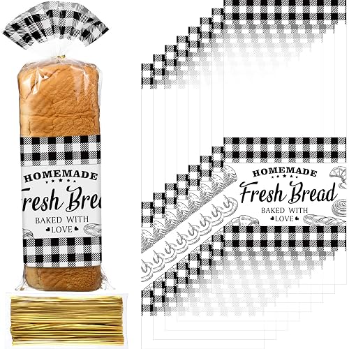 Containlol Bread Bags with Twist Ties