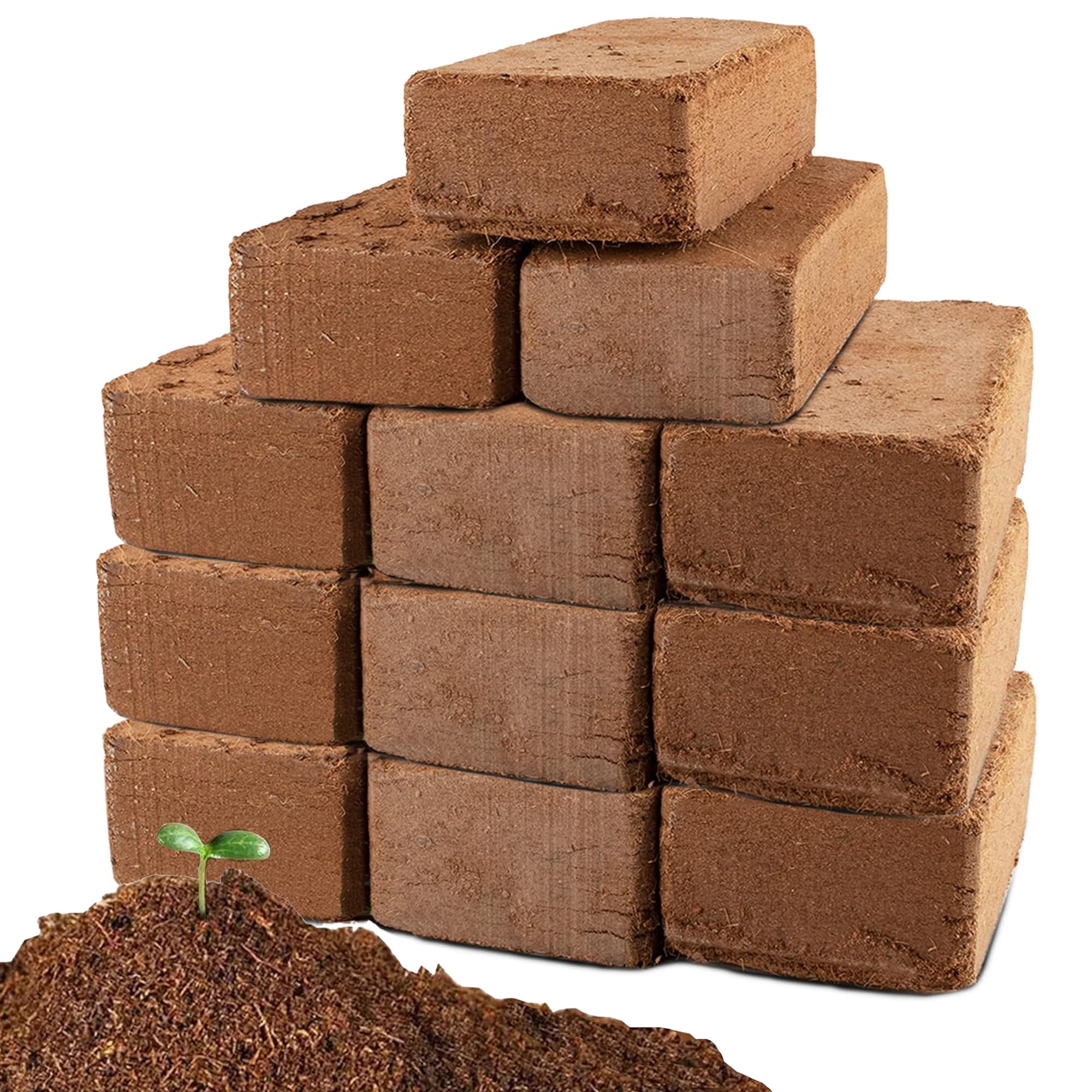 Amazon.com : Coco Coir Brick for Plants-12 Pack Premium Coconut