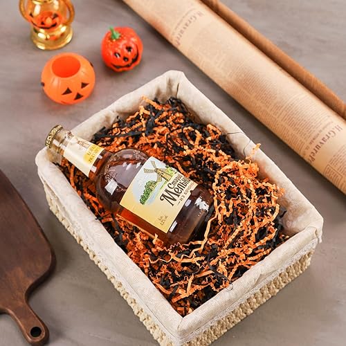 Miniatura 81 de Relleno de papel de corte arrugado de 8 onzas (1/2 libras), envoltura de regalo y relleno de cesta de regalo para Navidad, Halloween y decoraciones