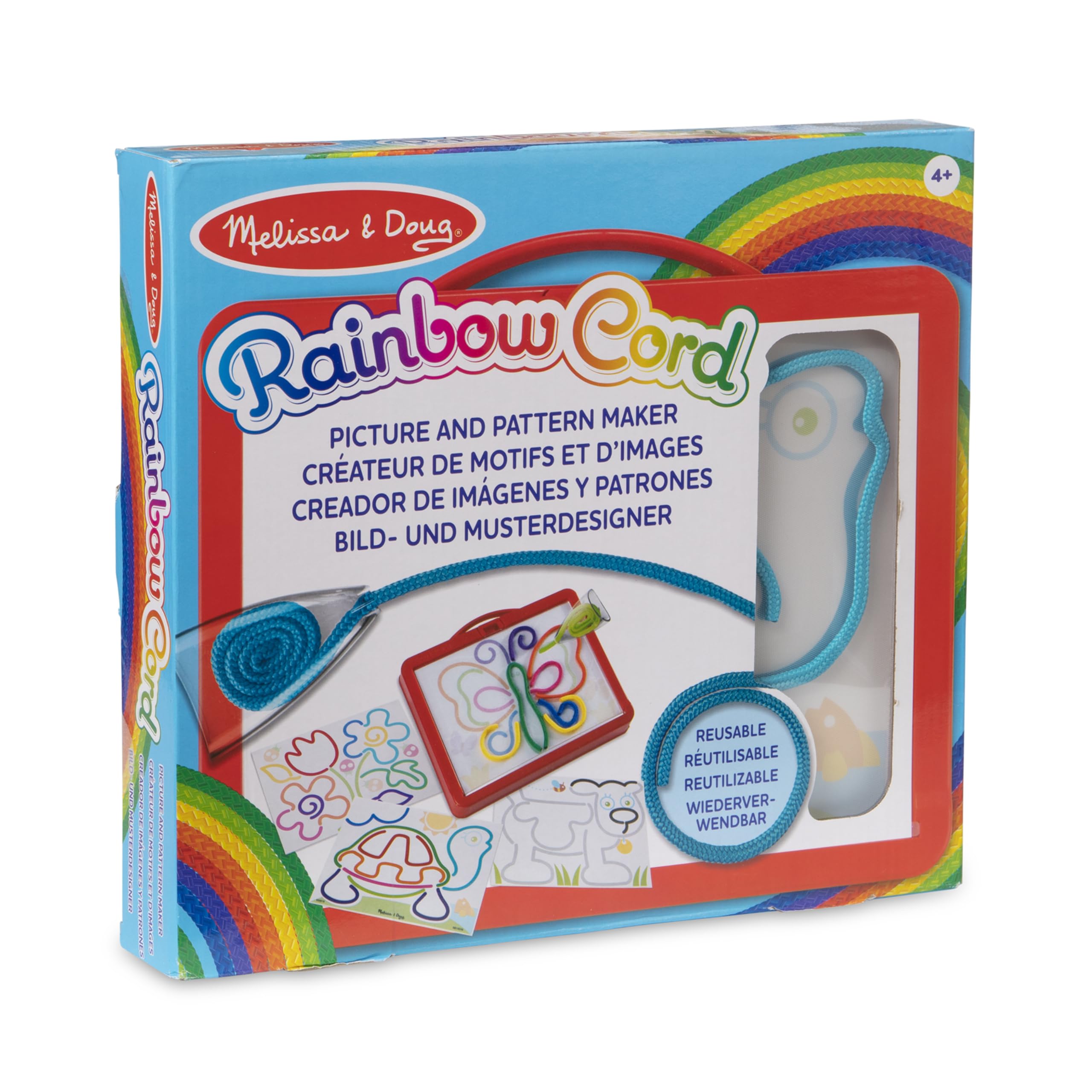 Melissa & Doug 40619 Rainbow Cord & Picture Pattern Maker | Arts & Crafts | 3+ | Gift for Boy or Girl, Multi-Color