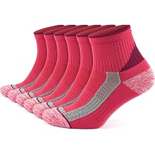 GoWith 2-3 Pairs Quarter Running Socks for Men & Women, Athletic Anti-Blister Cushioned Seamless Padded Ankle Socks