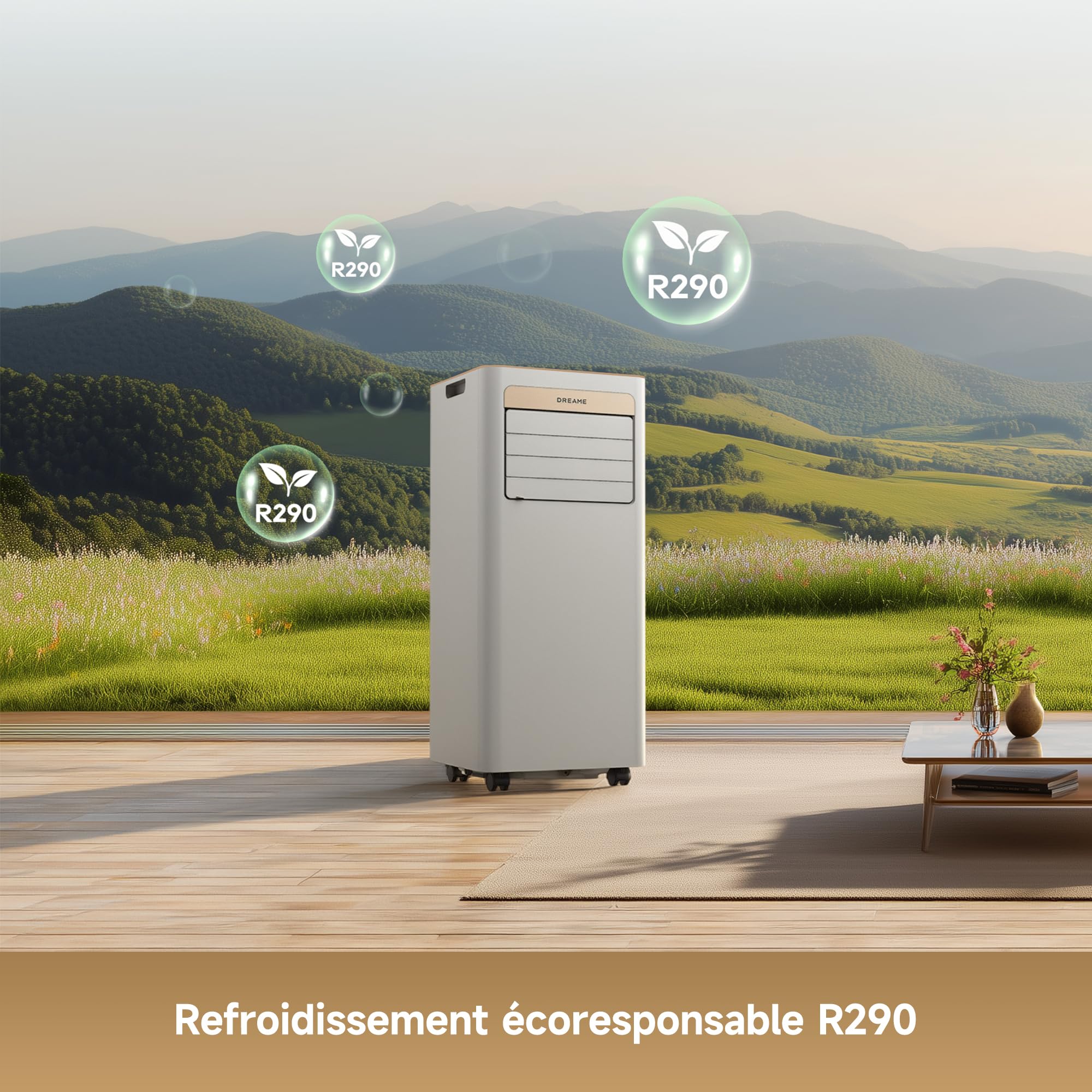 DREAME P-Wind10 Climatiseur mobile 3-en-1 9000 BTU