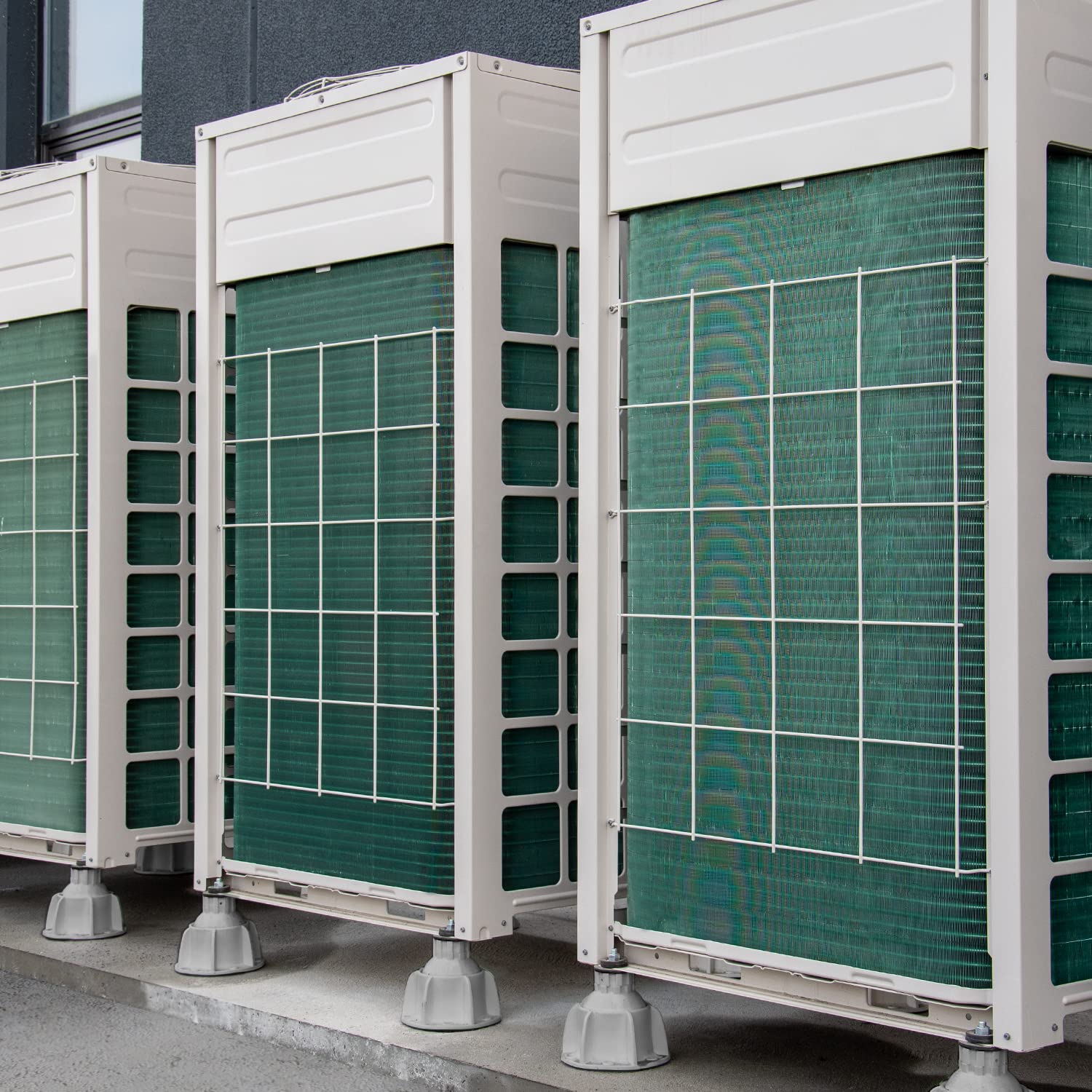 ERRECOM Steady, Supporto a Pavimento Regolabile per Unità Esterne Climatizzatore, RAL 9018 - Grigio