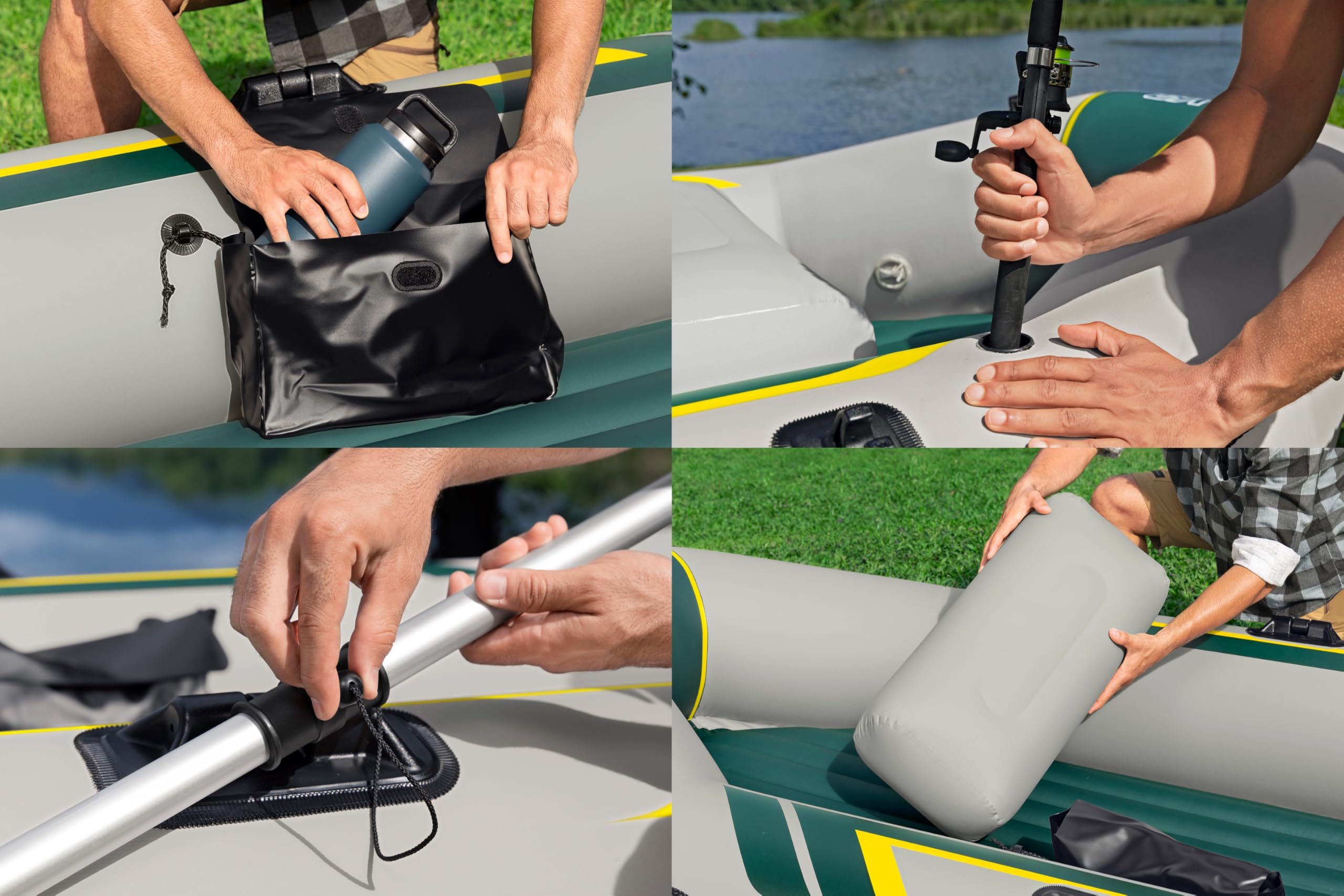 Bestway Hydro-Force Schlauchboot Komplett-Set Ranger Elite X3 295 x 130 x 46 cm