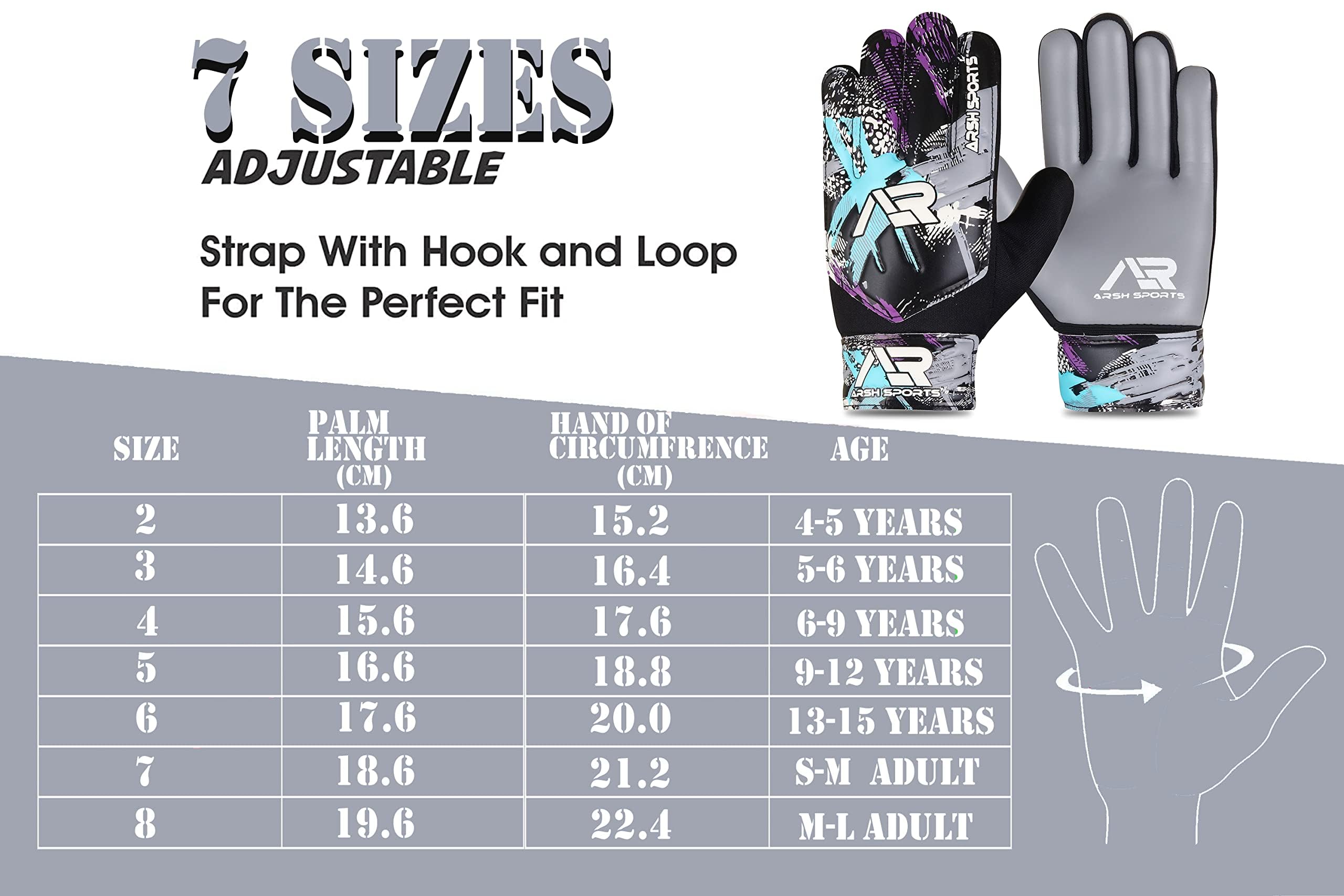 Guantes de portero de fútbol, guantes de portero de fútbol para niños, jóvenes, niños, niños, doble protección de muñeca a lo largo de 4 mm de palma de súper agarre
