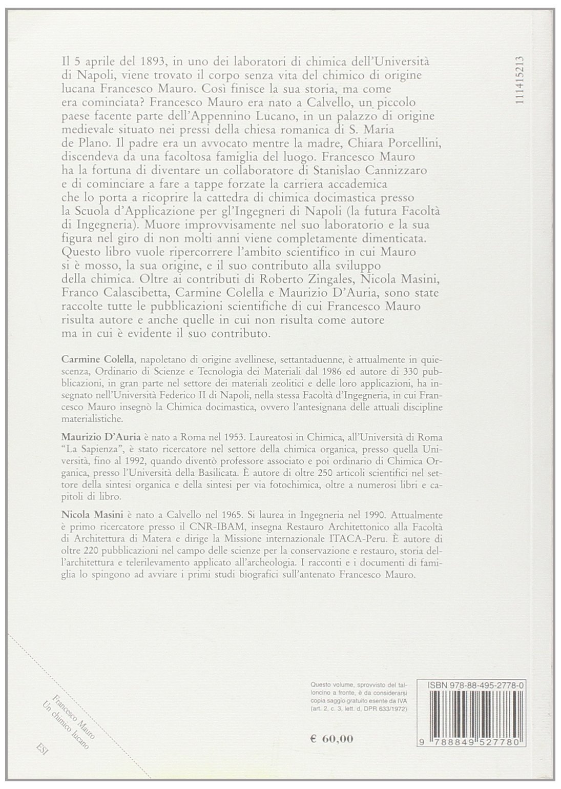 Francesco Mauro. Un chimico lucano