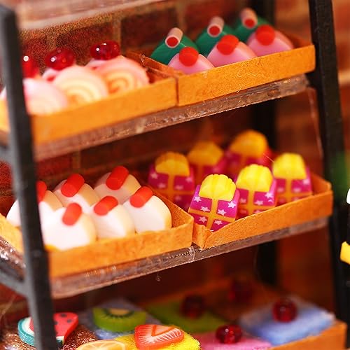 Miniatura 5 de AONGAN Kit de casa de muñecas en miniatura, kit de casa pequeña, kit de manualidades con muebles, regalos de artesaníadecoración del hogar para la