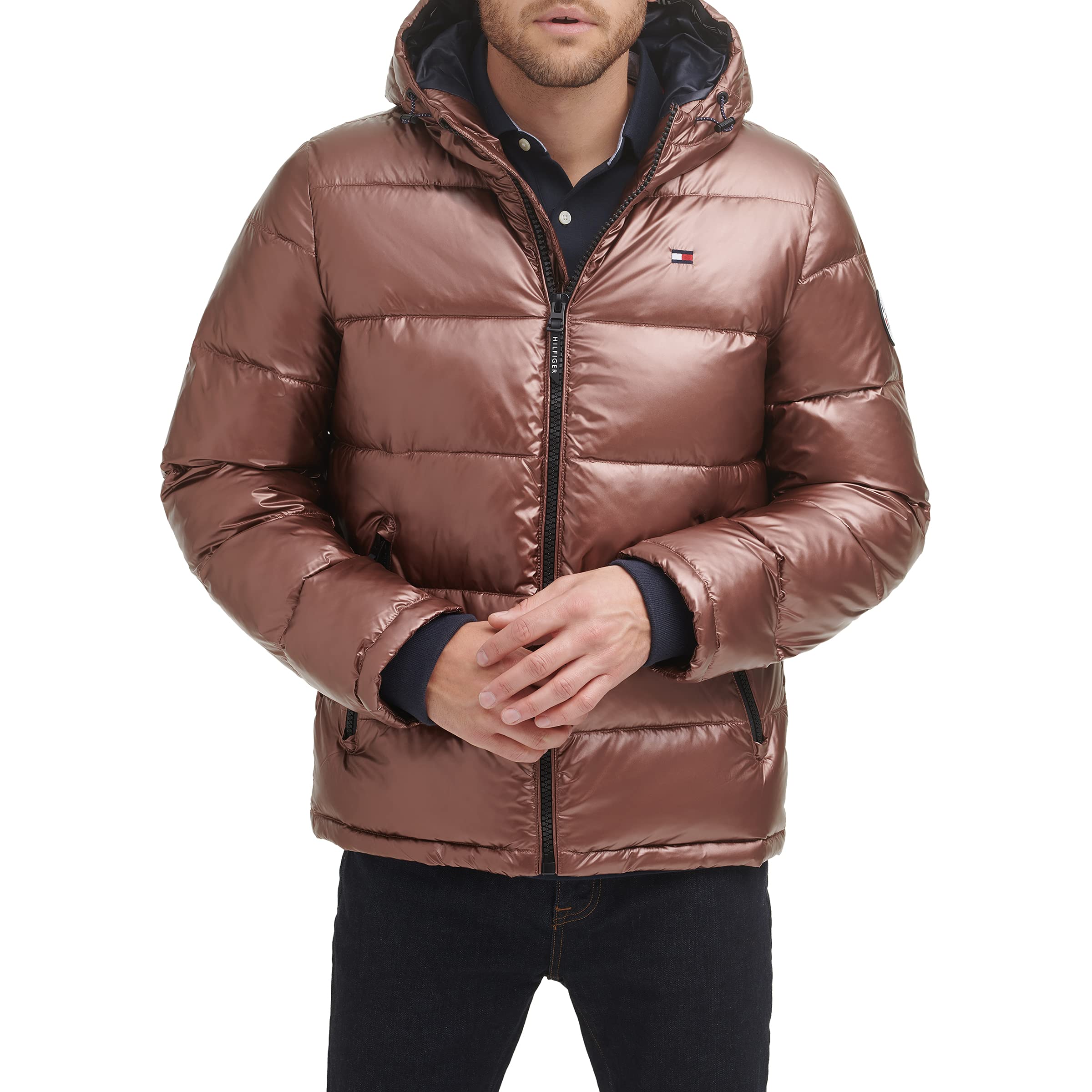 Tommy Hilfiger Mens Hooded Puffer Jacket Standard and Big Tall