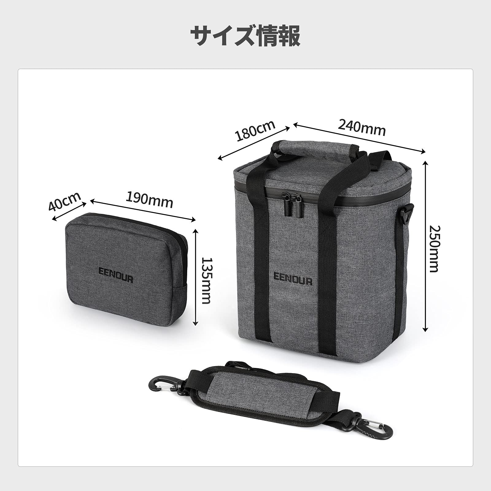 Amazon.co.jp: EENOUR ポータブル電源 P200/P201/P302収納用 S1 収納