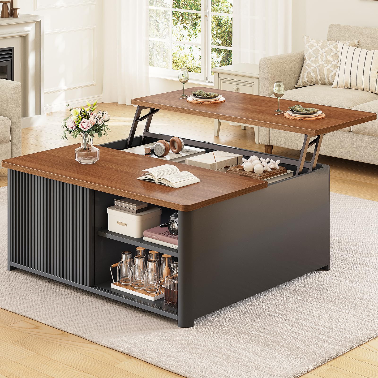 SEDETA 31.5 Square Lift Top Coffee Table