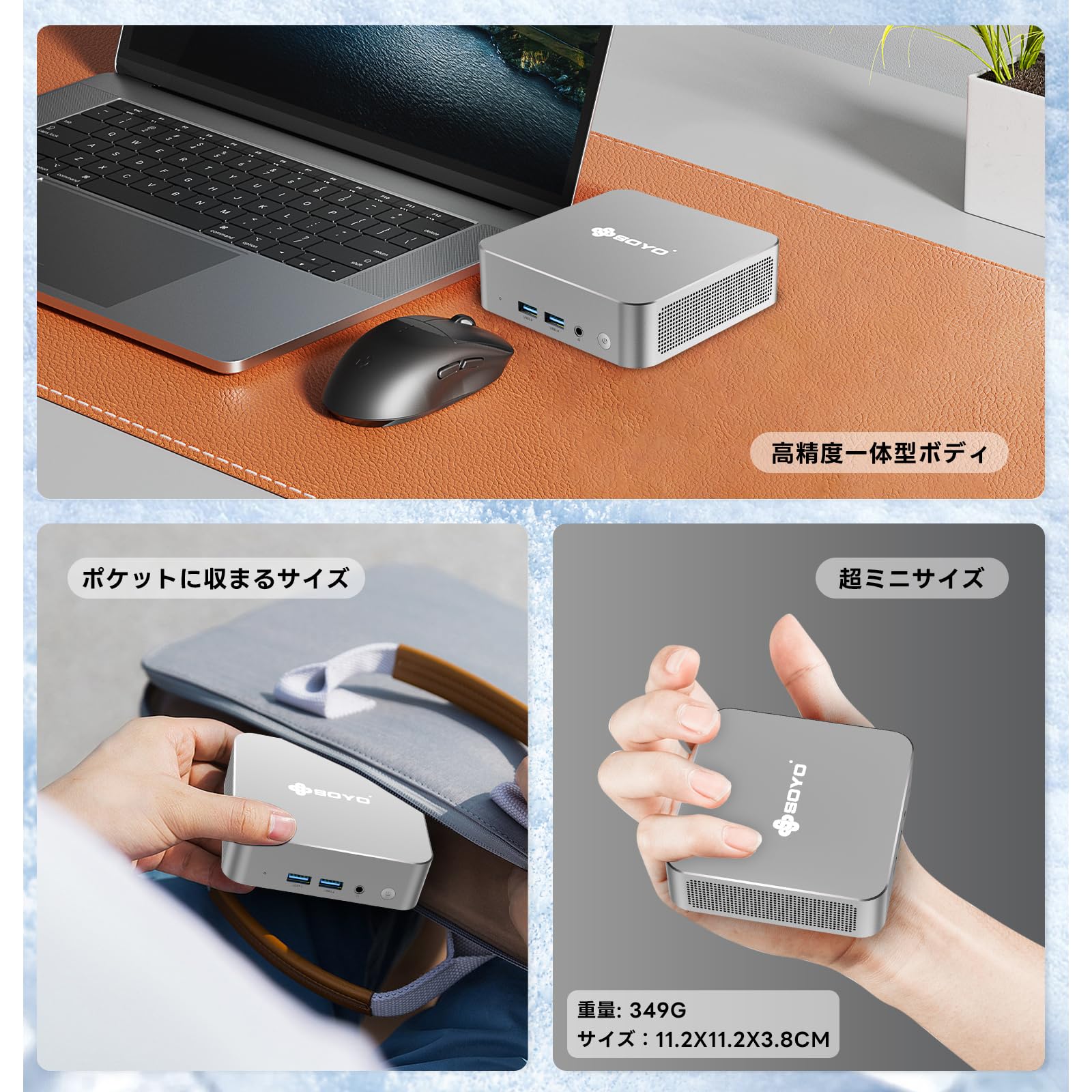 Amazon.co.jp: SOYO M4 Air ミニ PC 第12世代 インテルAlder-Lake N95