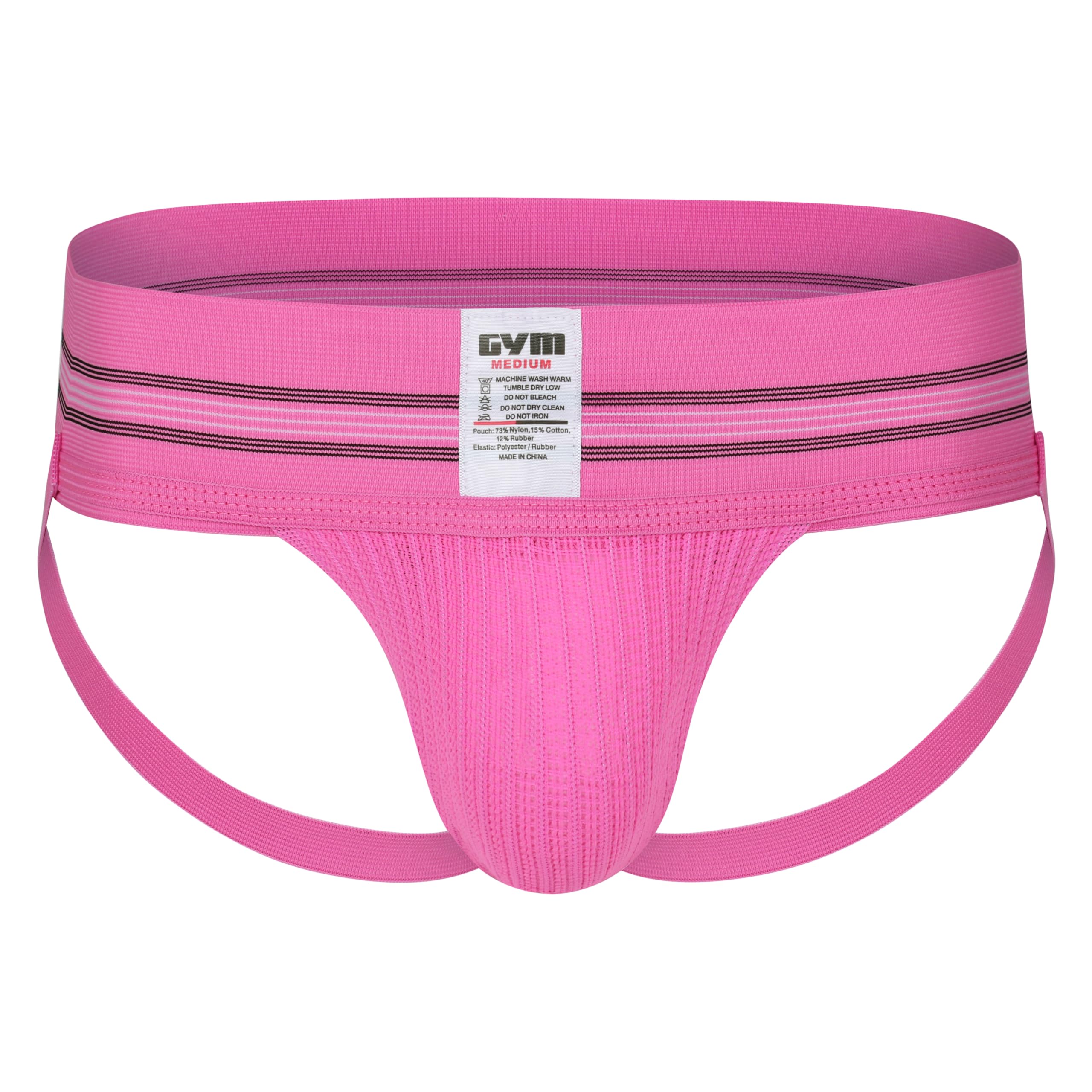 GYM by Jockstraps.com Men's Groin Guard, pink, M — image 1
