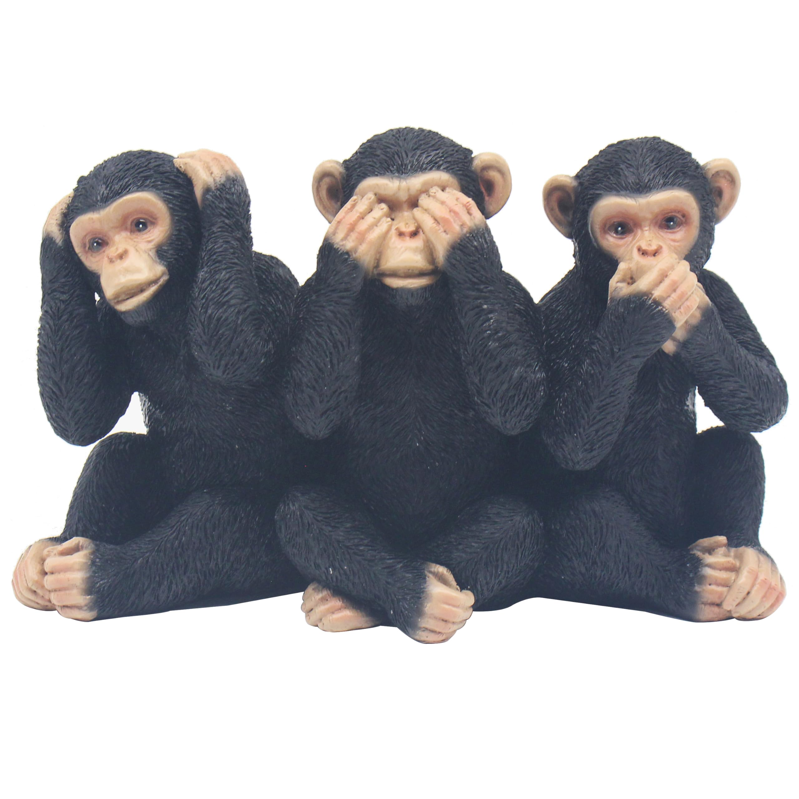 Garden Greatness Three Wise Monkeys Ornament Resin from B&Q