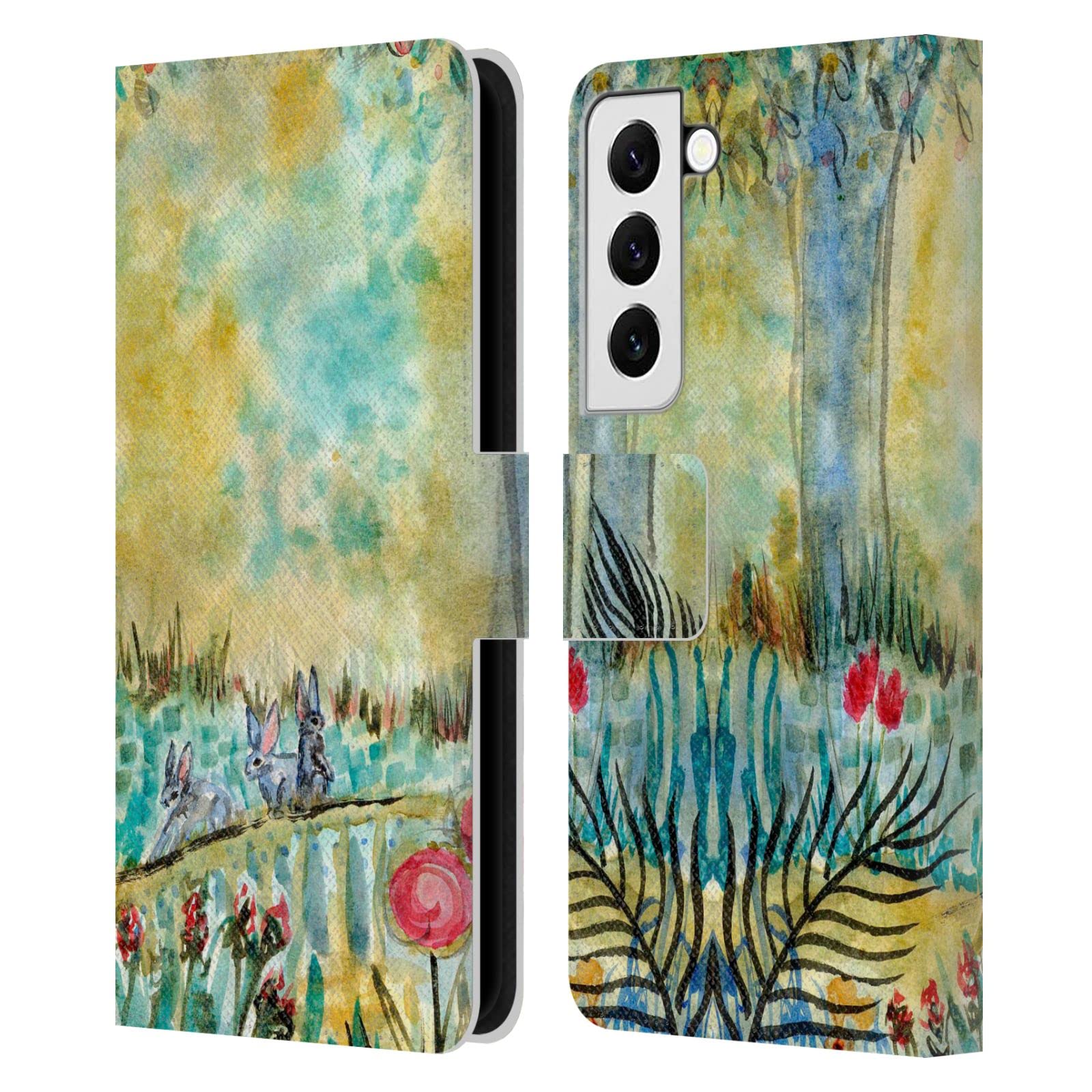 Funda libro Samsung S22 5G carcasa cuero tarjetero protectora 7