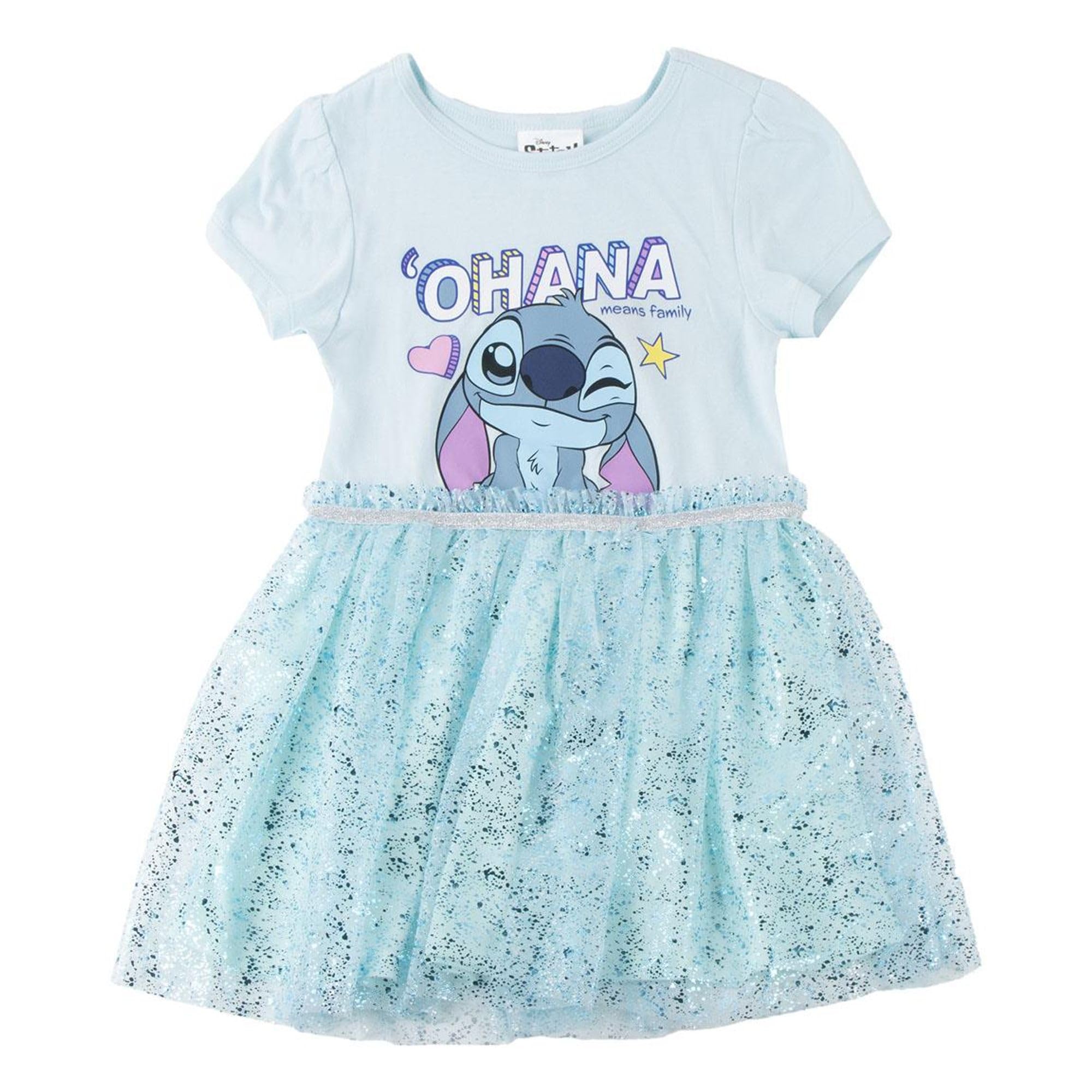 Vestido Disney Niña Verano - Vestido Disney de Manga Corta, Ropa Niña Casual Cómoda y Ligera, Ideal para el Día a Día