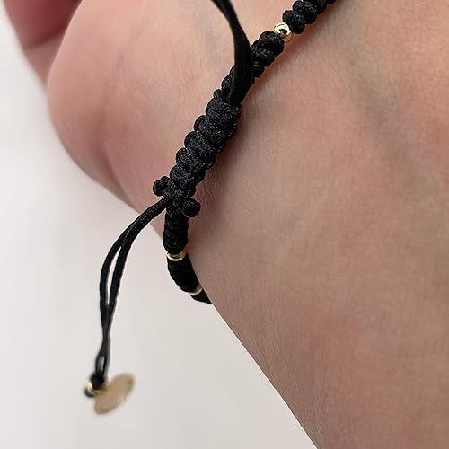 Miniatura 8 de Medalla San Benito Pulsera Ajustable Cuerda Roja San Benito