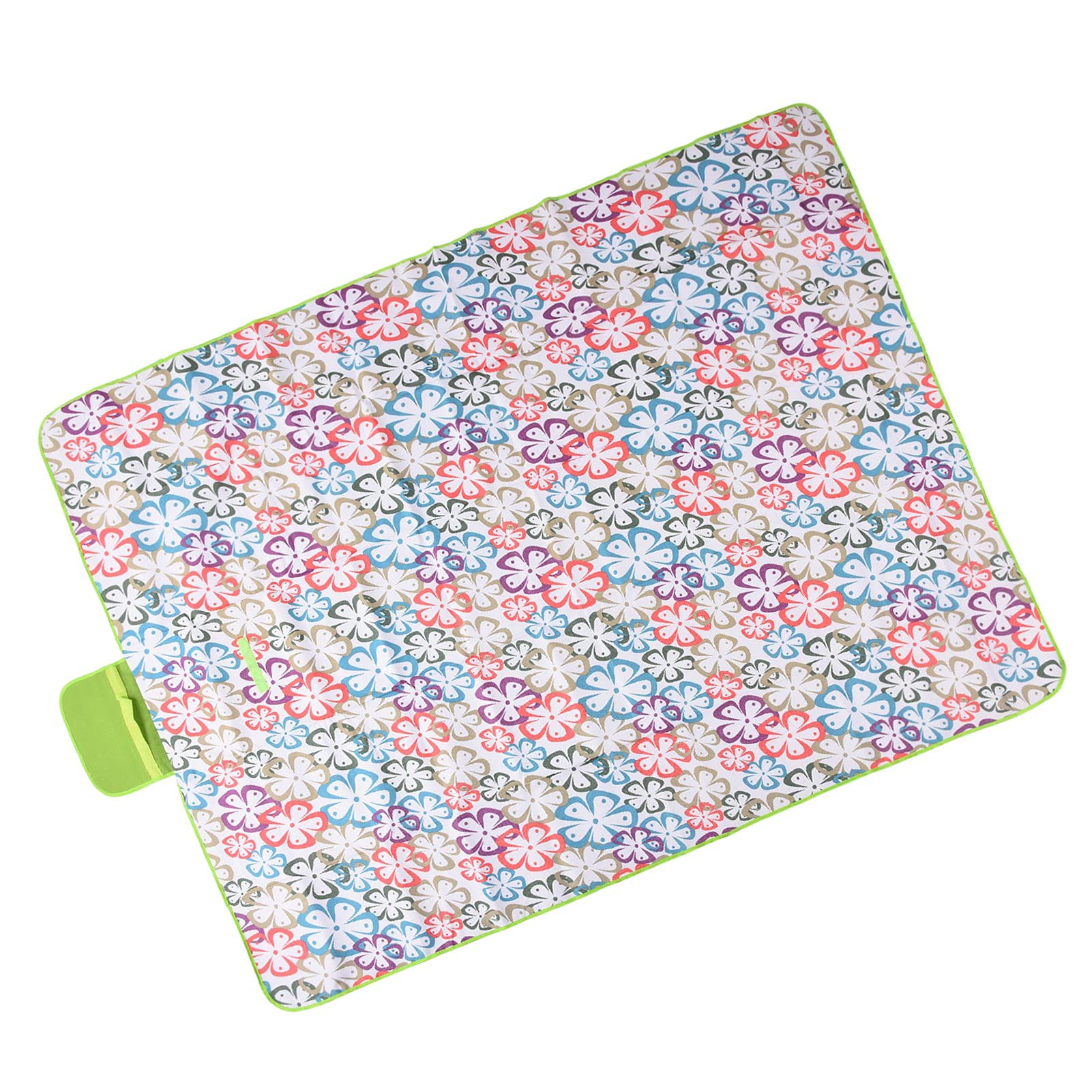 JAOCDOEN 145/200 Picnic Blanket Outdoor Blanket with Large Size Waterproof Sandproof Portable for Camping and Traveling (Floral Print Pattern)