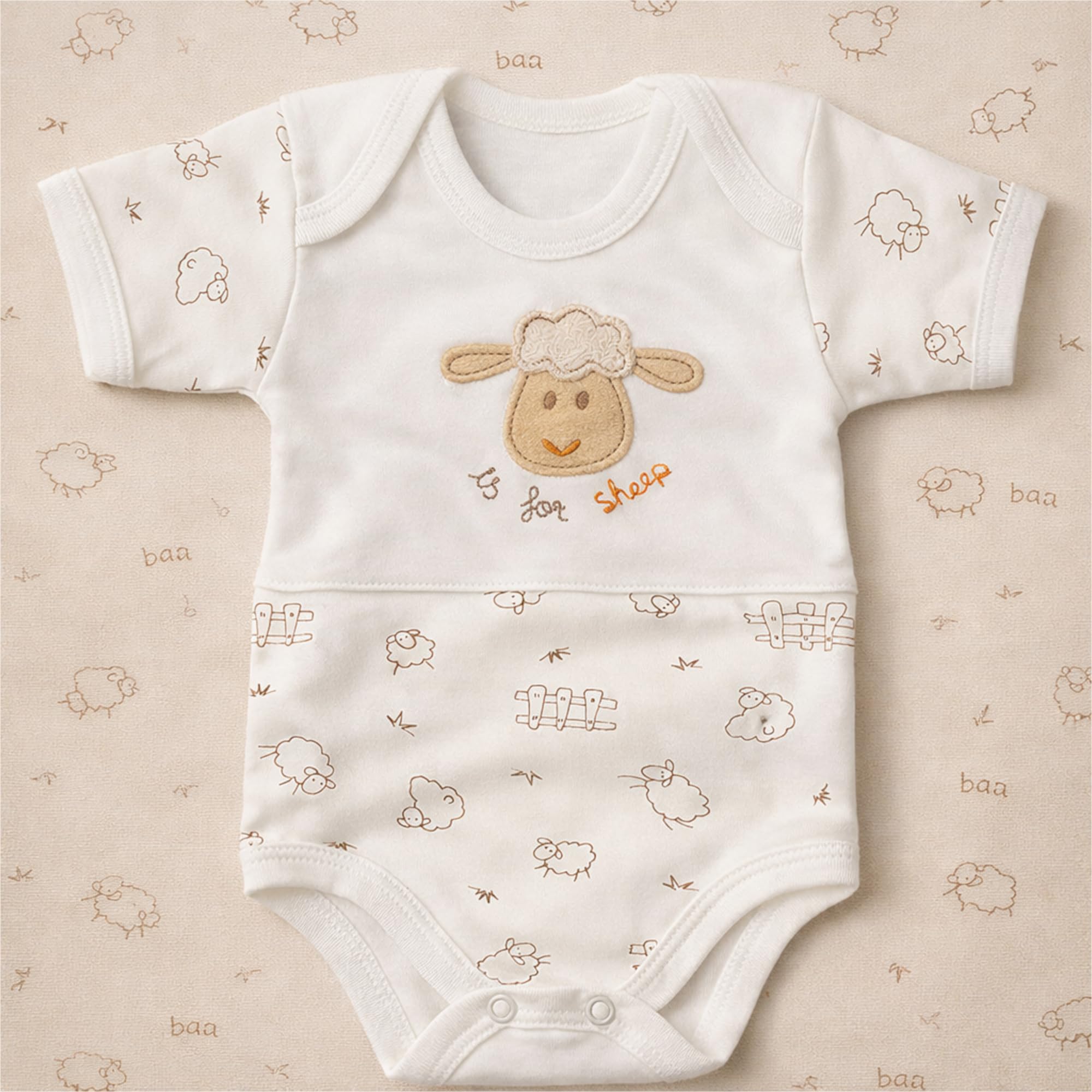 Blue Eyes Coffret Naissance Bébé 6 Pièces en Coton 100%, Ensemble Cadeau Nouveau-Né 0-4 Mois, Vêtements Bébé avec Broderie