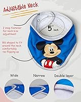 Vista 3 de Disney Baberos unisex de Mickey Mouse para bebé, paquete de 3 baberos de Mickey Mouse (azul/rojo/gris, 0-12 meses), Azul/Rojo/Gris