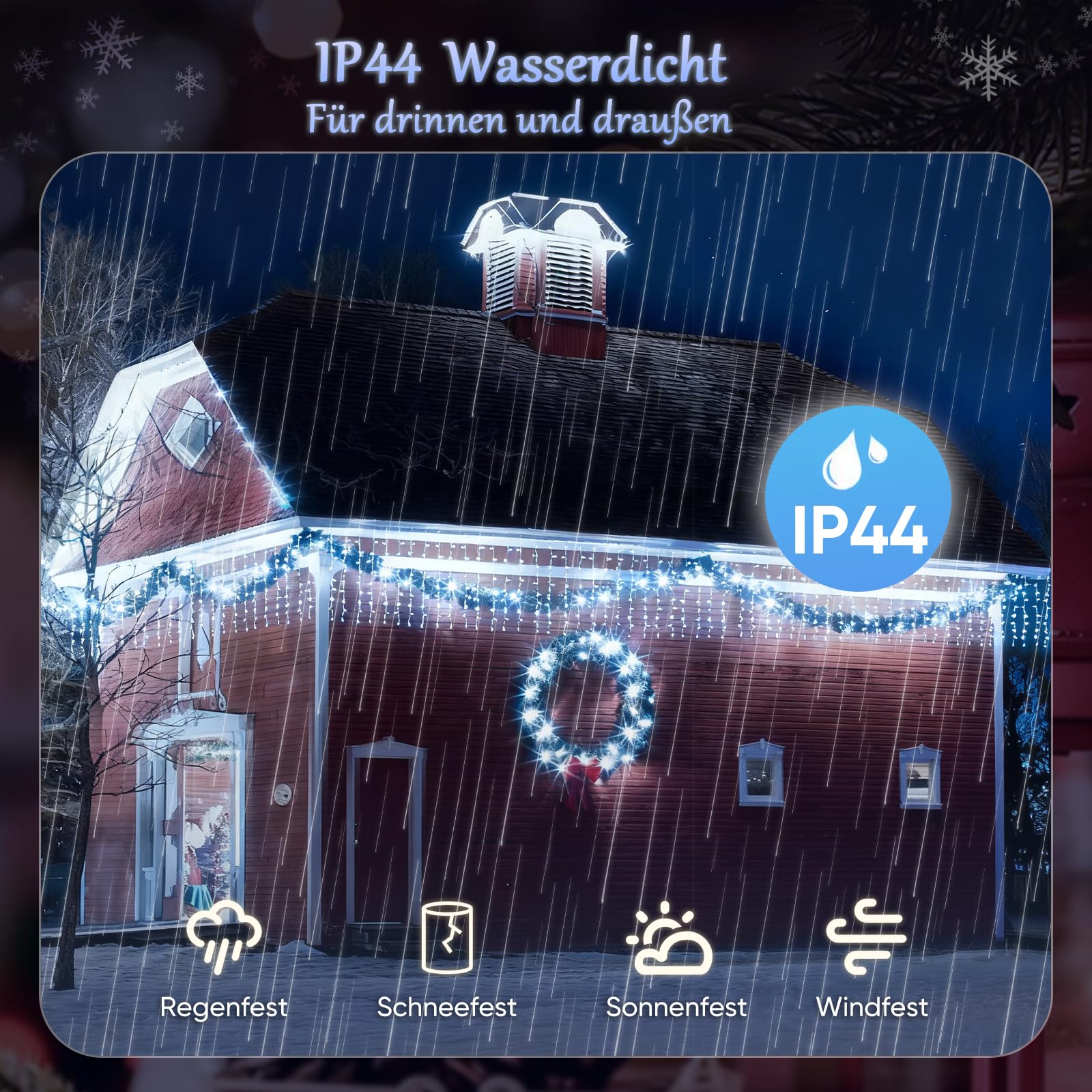 PhilzOps Rideau Lumineux 480 LED 19m Guirlande Extérieur Fenetre Étanche 8 Modes Lumières De