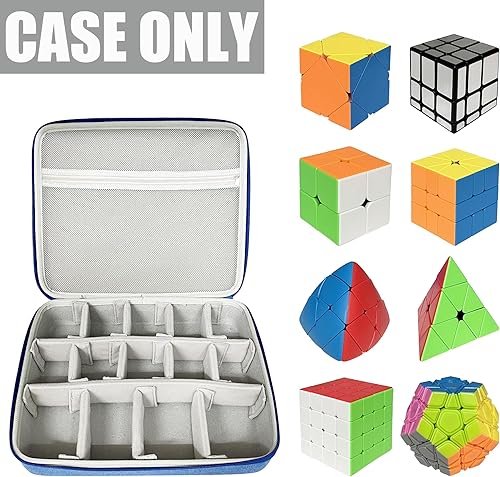 Miniatura 2 de Speed Cube - Funda rígida de EVA compatible con Shashibopara Rubikpara Jurnweypara Roxenda Brain Teaser Fidget Toy. Soporte de viaje de