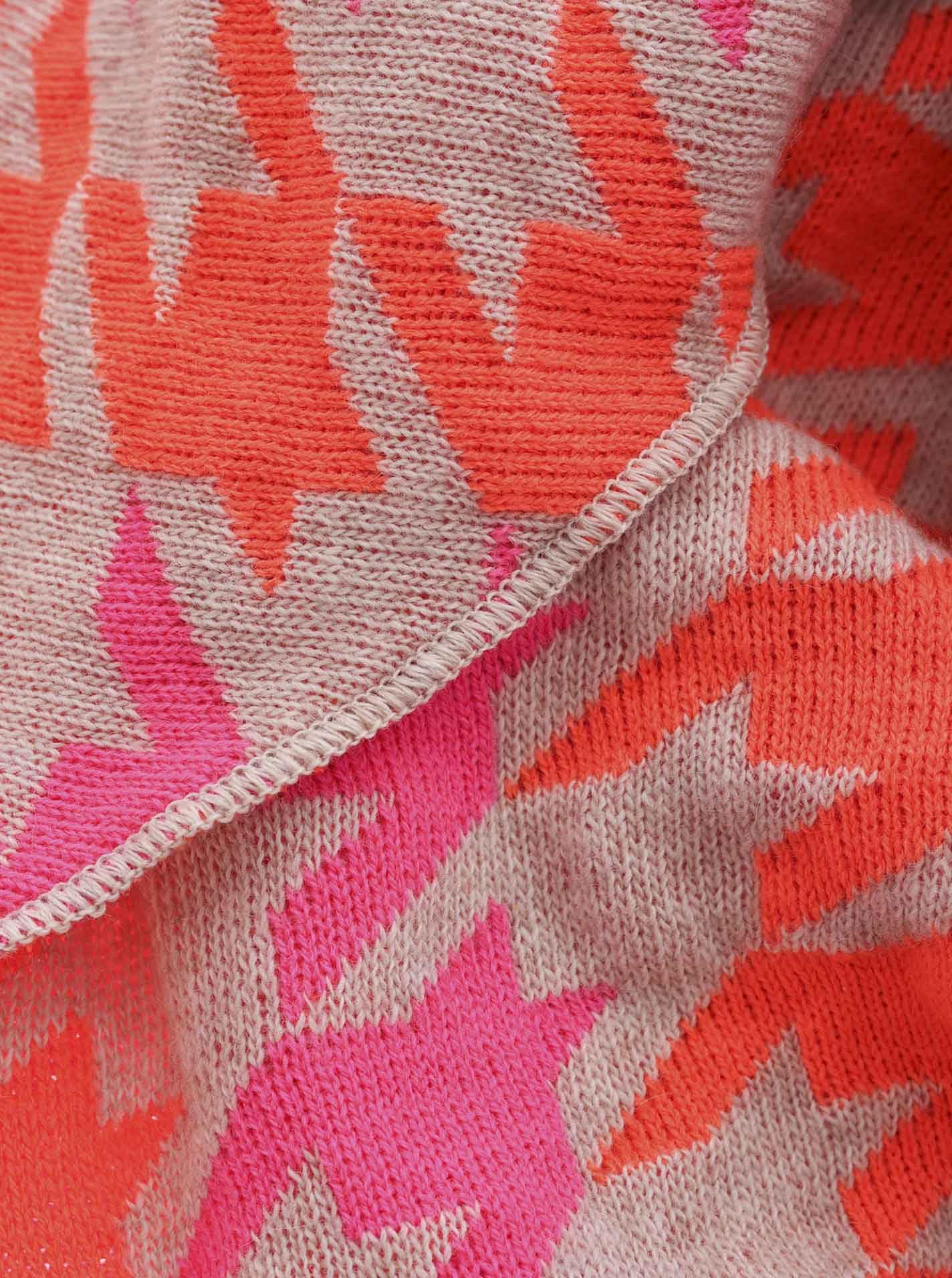 Zwillingsherz Dreieckstuch Stola Schal mit Kaschmir und Wolle für Damen - Hochwertiges Cashmere Halstuch Hahnentritt Muster - Damenschal Herbst Winter