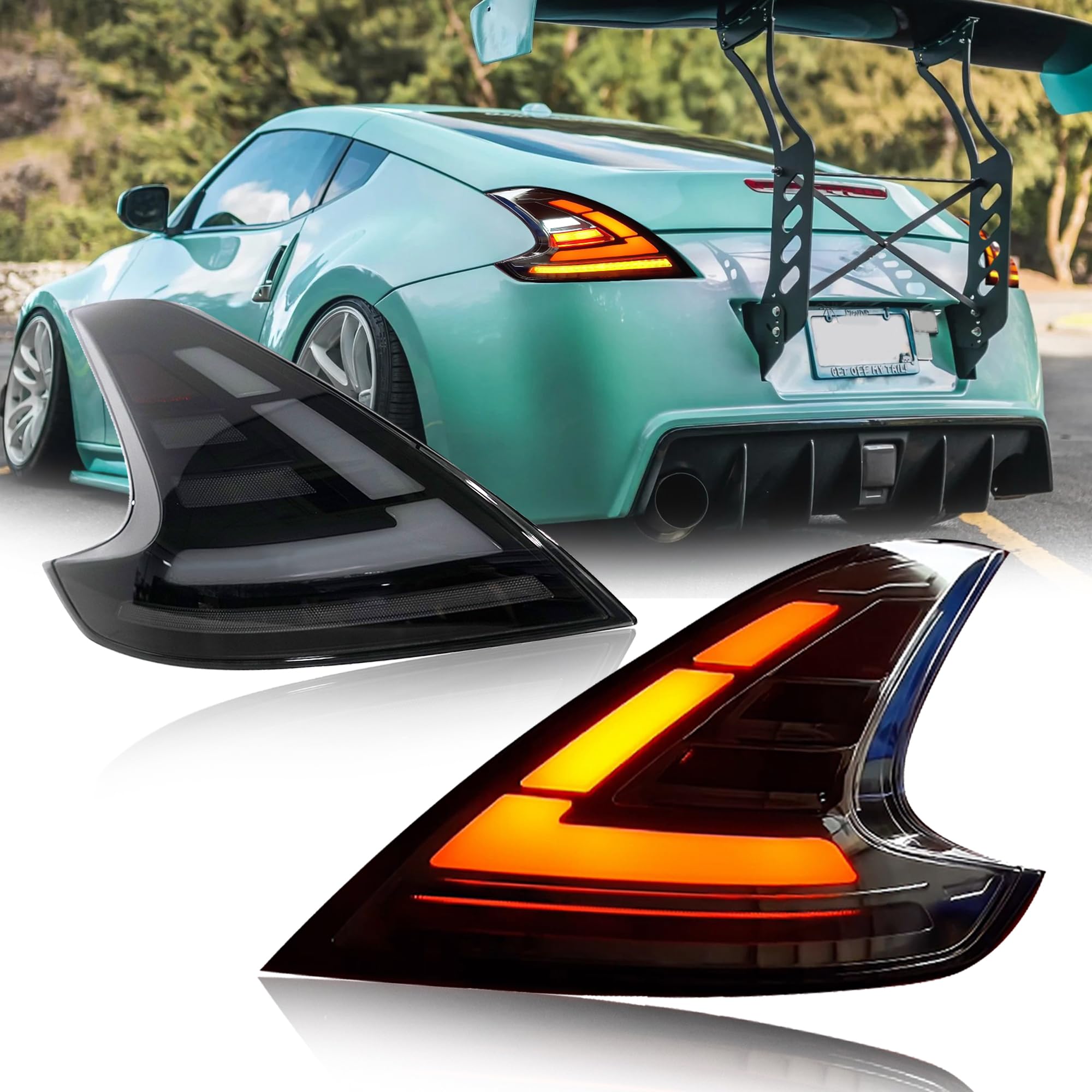 Photo 1 of ATDK GROUP LED Tail Light Assembly for Nissan 370Z Z34 (2009-2020) - Smoked