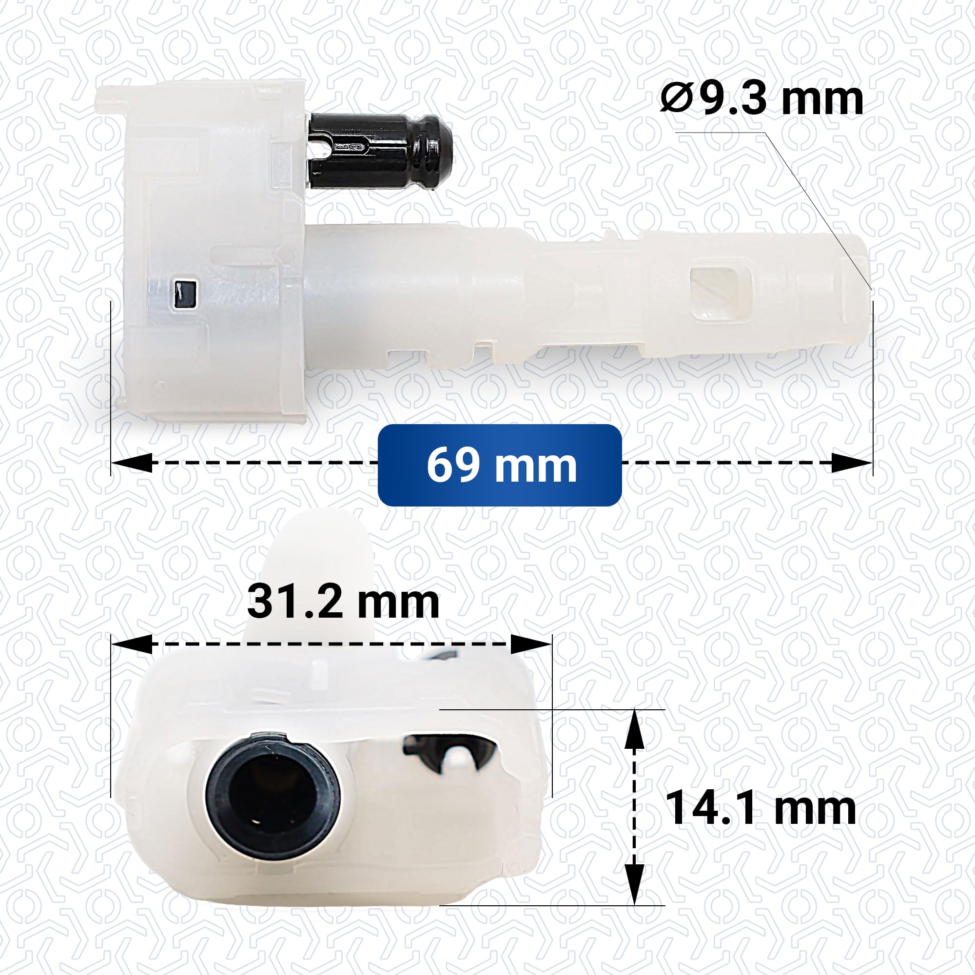 VIOKS Kupplung Kaffeevollautomat Ersatz für DeLоnghi AS00006262 AS00002676 | Aufschäumerkupplung Karaffenkupplung, für Milchbehälter Magnifica Evo E LATTE ECAM22 ECAM29 FEB2 S8 LATTE